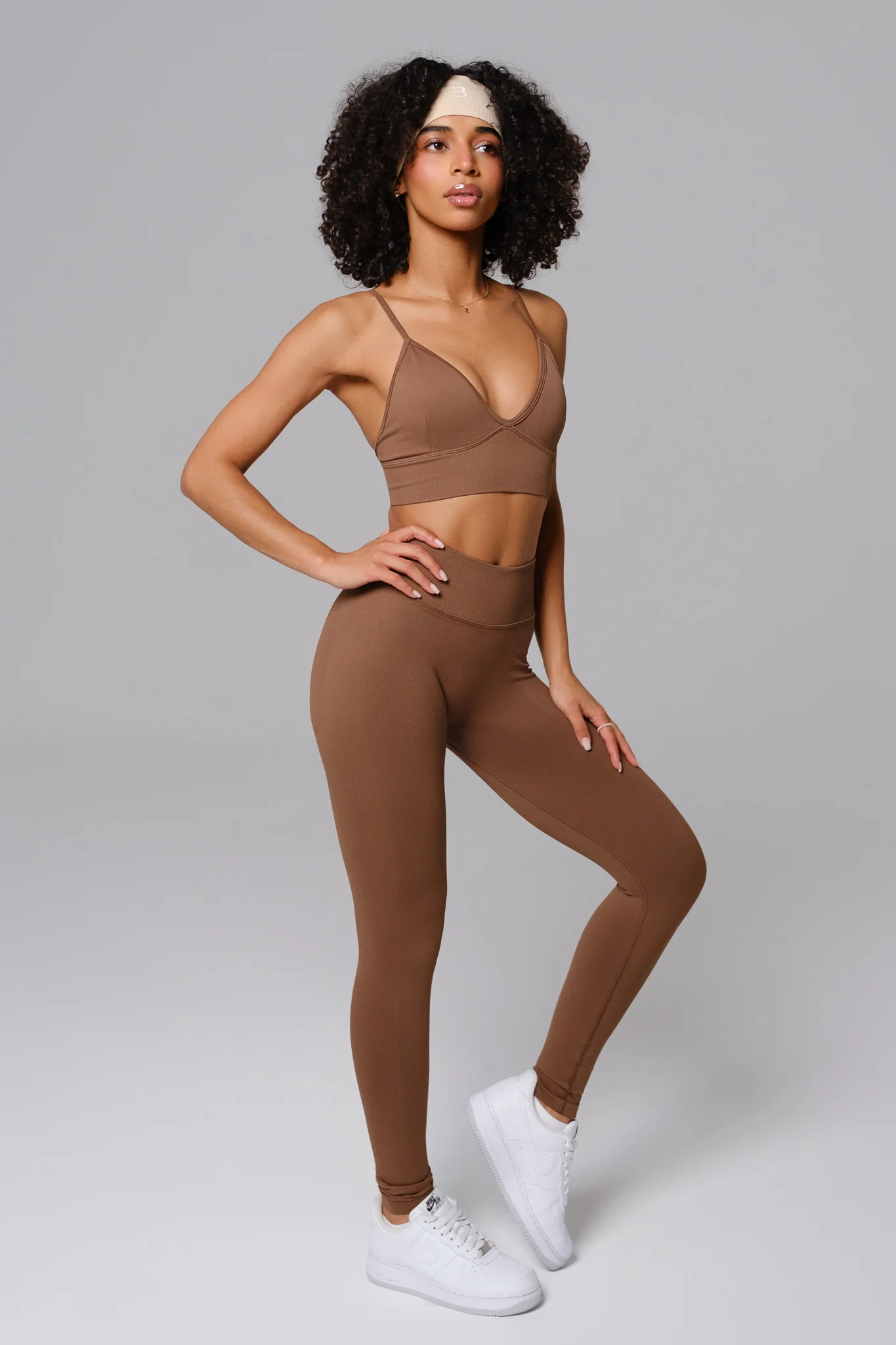 Asha Sports Bra - Clove (FINAL SALE) - Image 3
