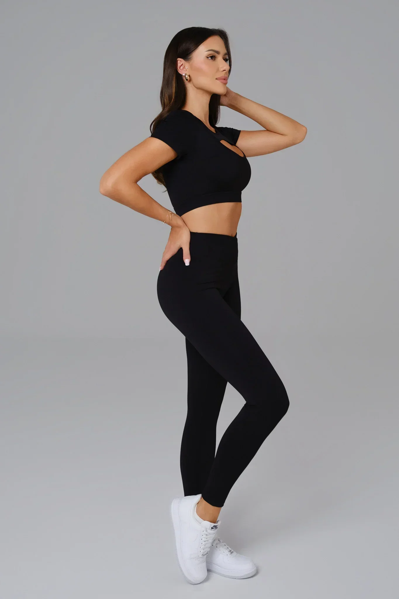 Ashley Crop Top - Black - Image 5