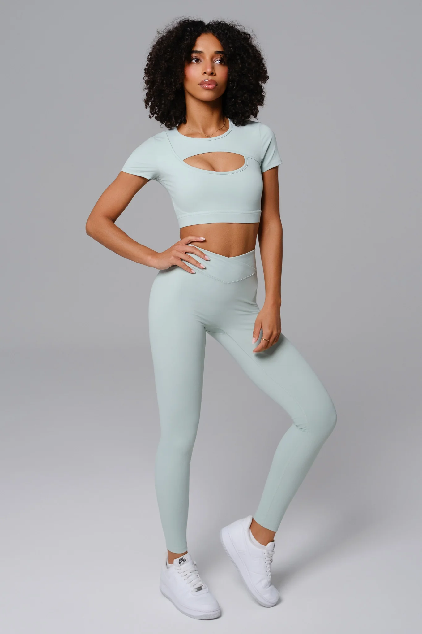Ashley Crop Top - Mint (FINAL SALE) - Image 3