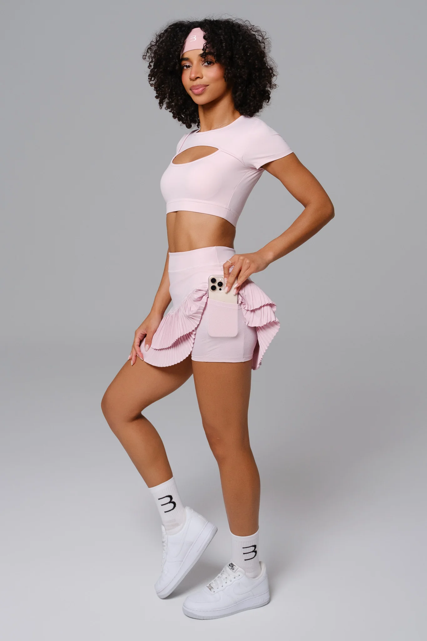 Ashley Mini Skirt - Blush Pink (FINAL SALE) - Image 3