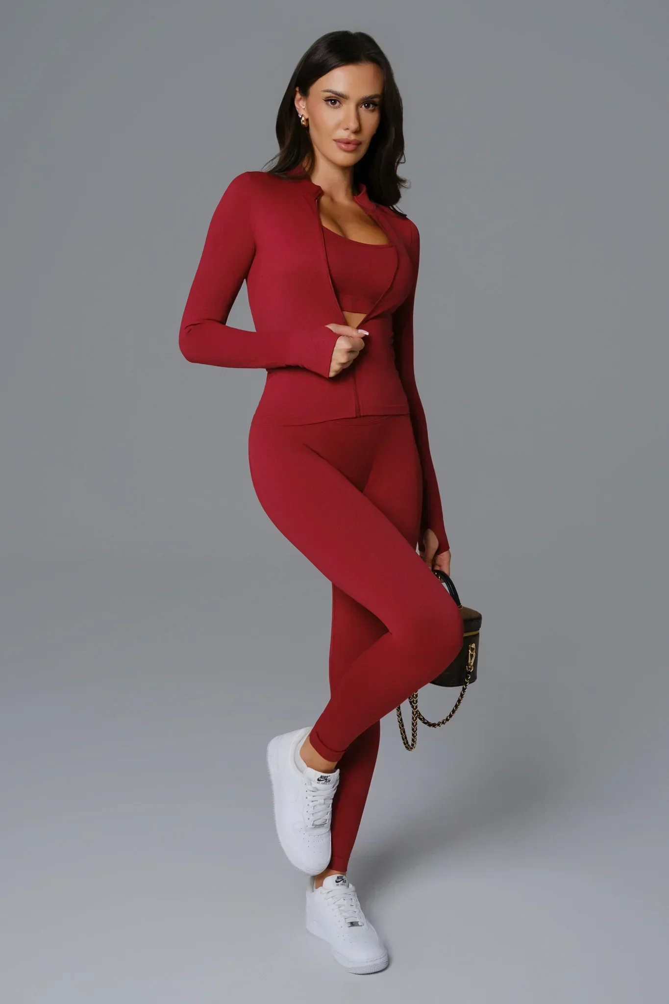 Briana Jacket - Maroon - Image 6