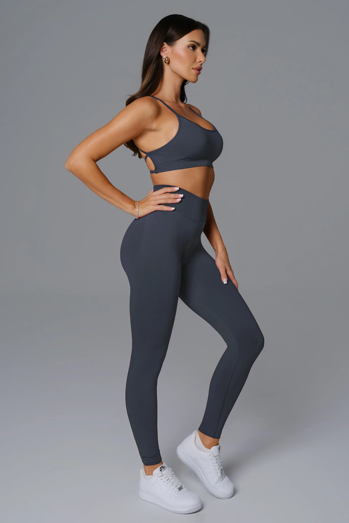 Briana Leggings - Charcoal Navy (FINAL SALE) - Image 3