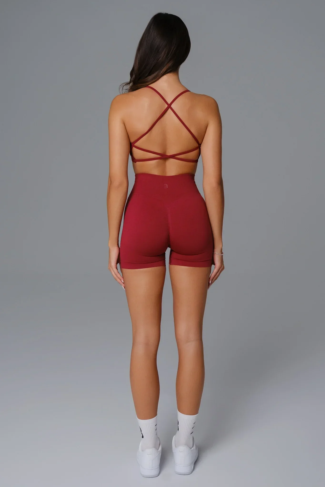 Briana Shorts - Maroon - Image 6