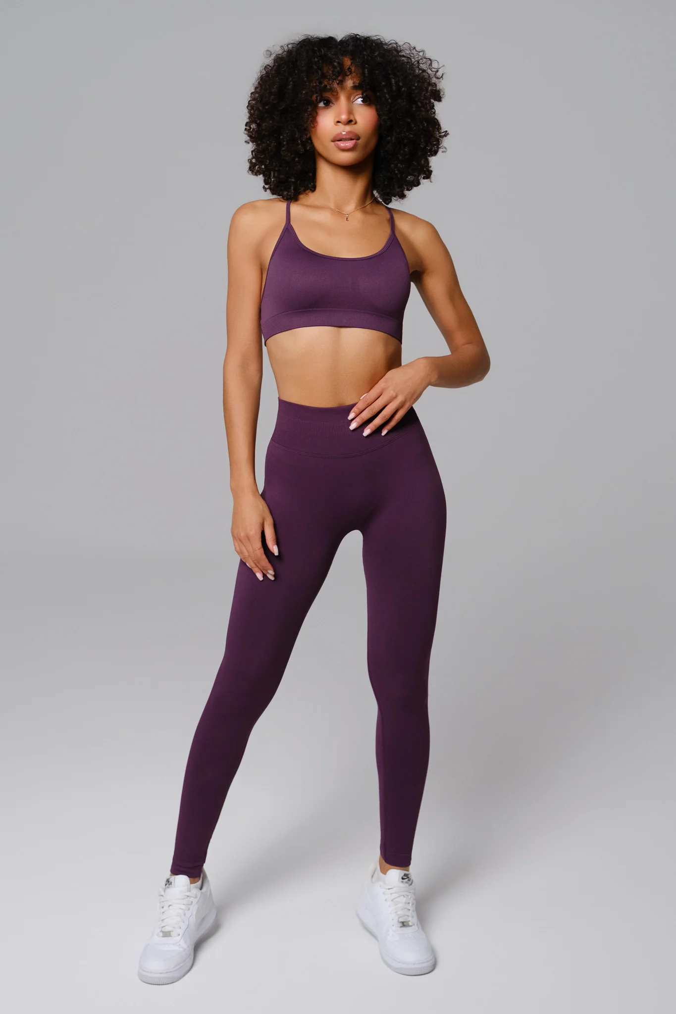 Briana Sports Bra - Purple - Image 3