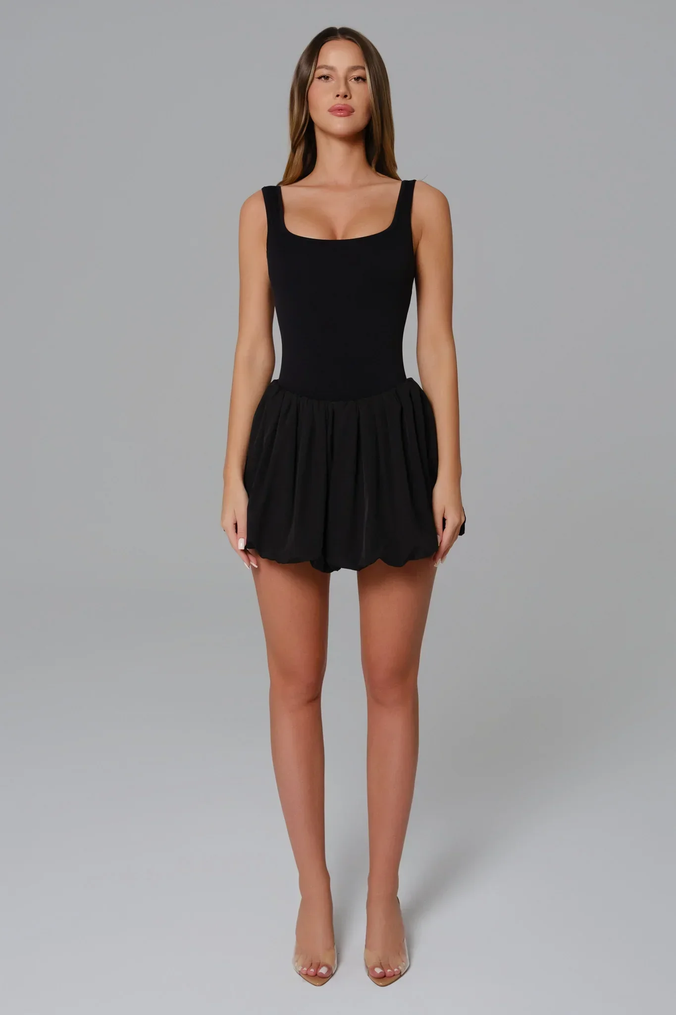 Callie Mini Dress - Black - Image 5