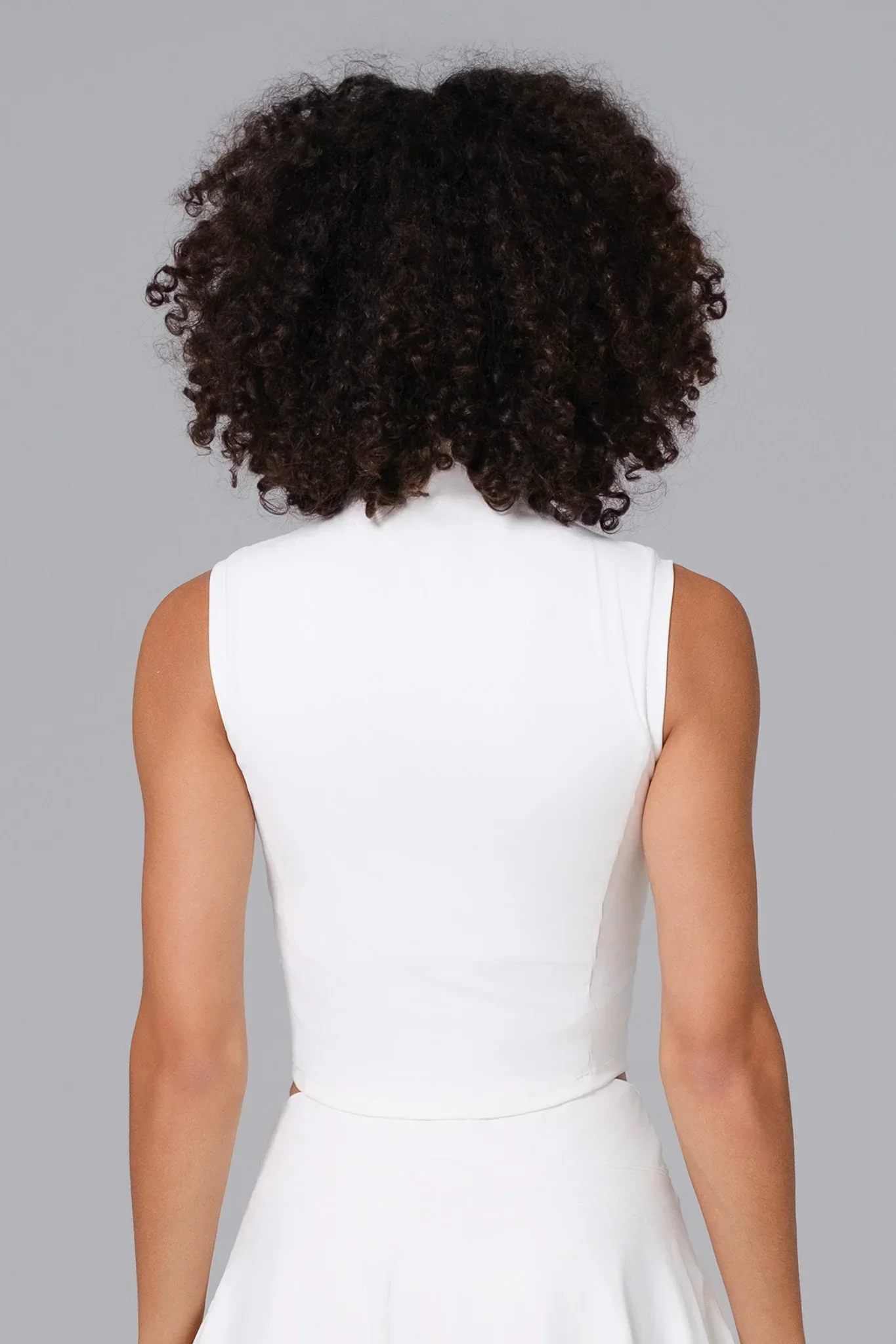 Colleen Crop Top - White (FINAL SALE) - Image 2