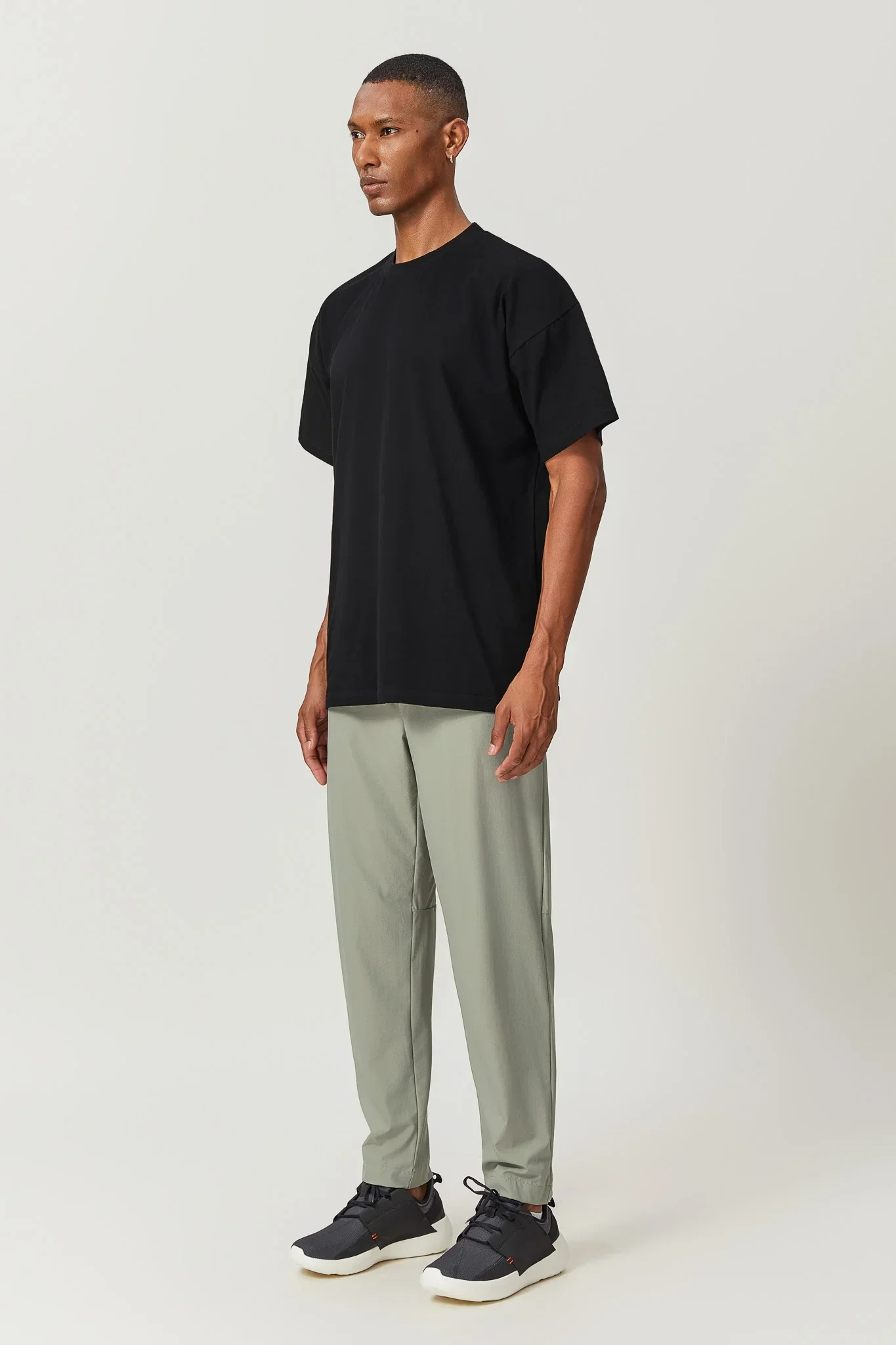 Cotton Jersey T-Shirt - Black (FINAL SALE) - Image 3