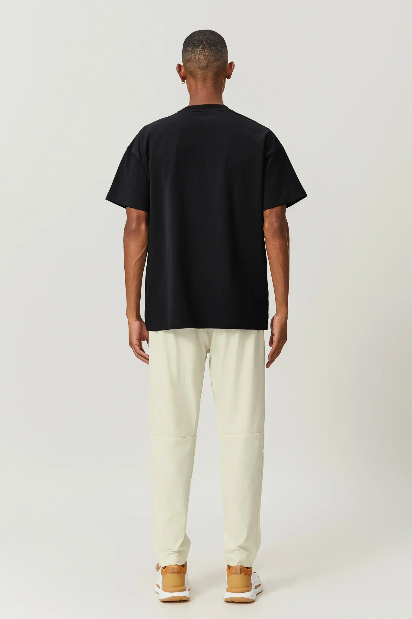 Cotton Jersey T-Shirt - Black (FINAL SALE) - Image 4
