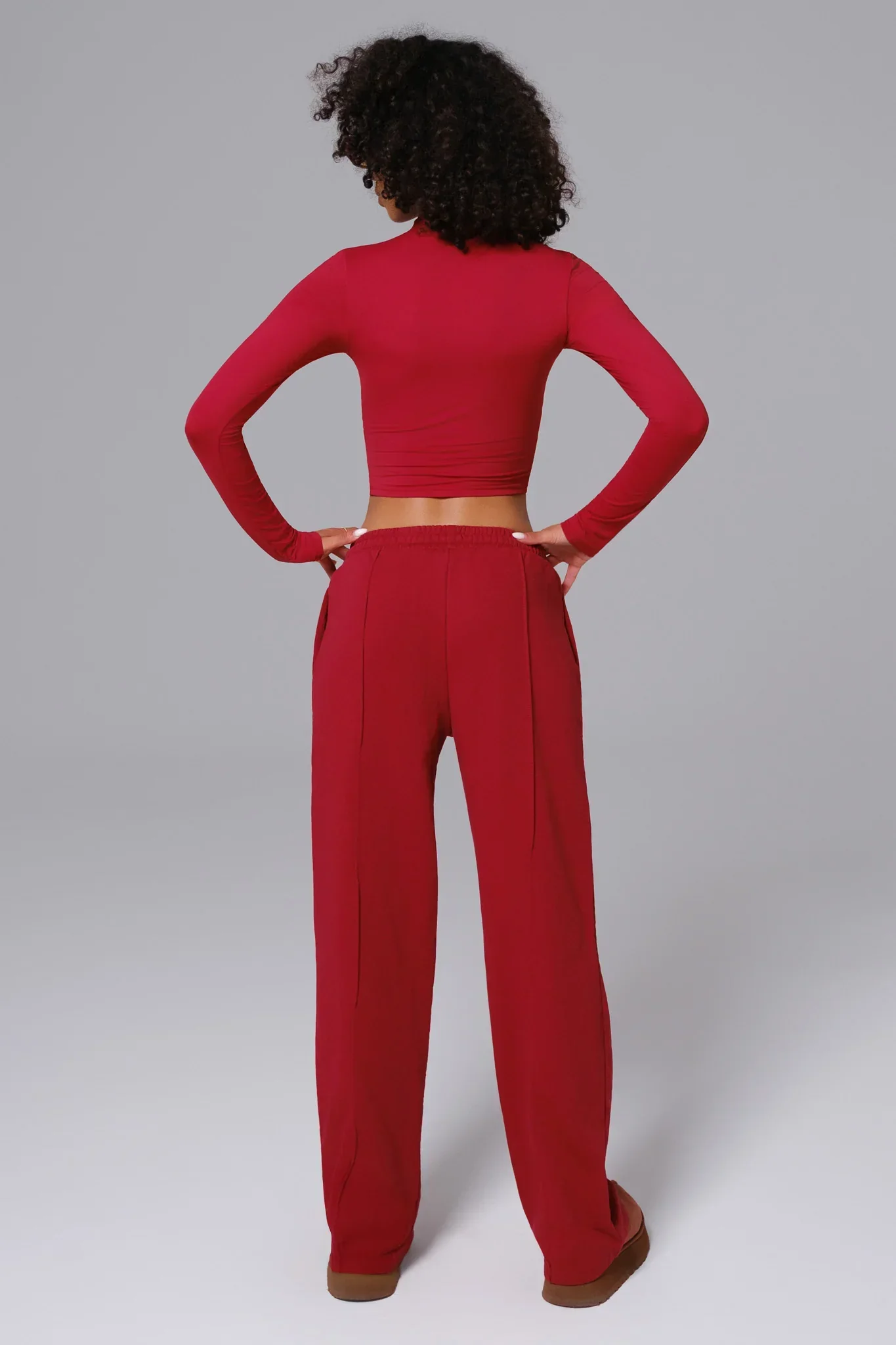 Ellie Long Sleeve Top - Maroon (FINAL SALE) - Image 4
