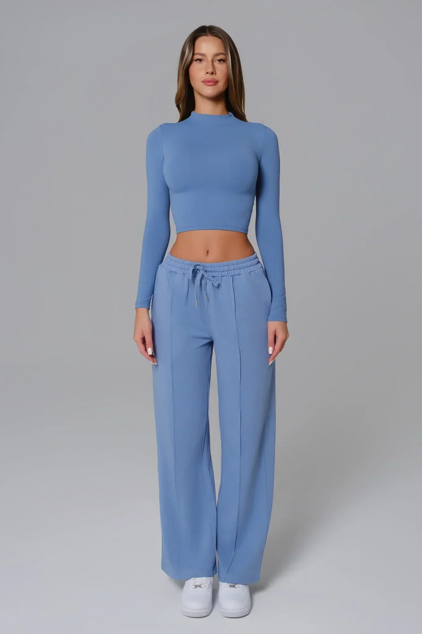 Ellie Long Sleeve Top - Parisian Blue - Image 3