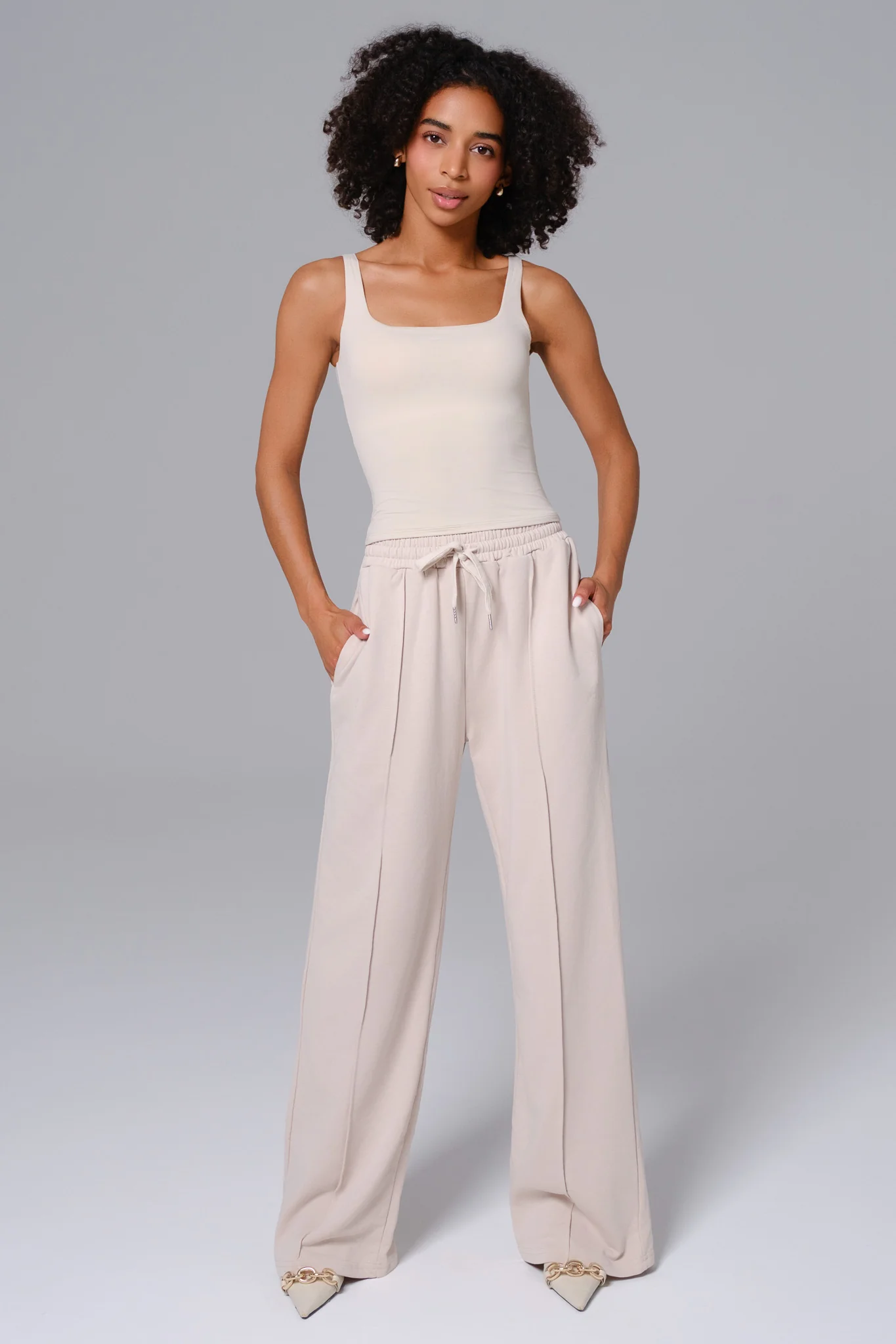 Ellie Sleeveless Set - Ivory - Image 3
