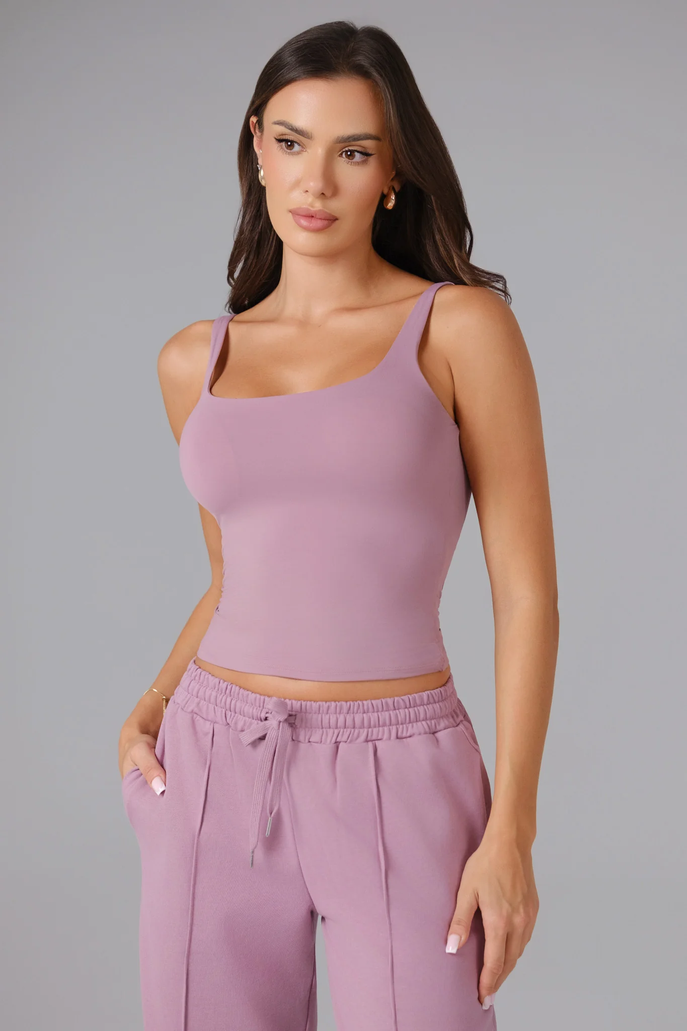 Ellie Sleeveless Set - Mauve Mist - Image 5