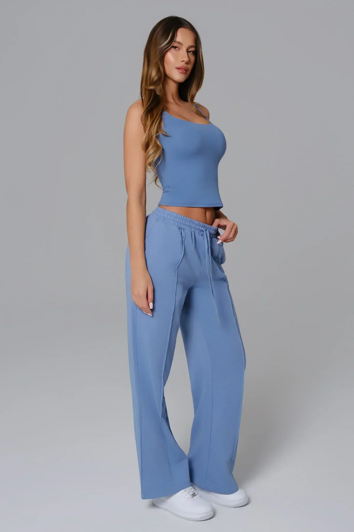 Ellie Sleeveless Set - Parisian Blue - Image 3