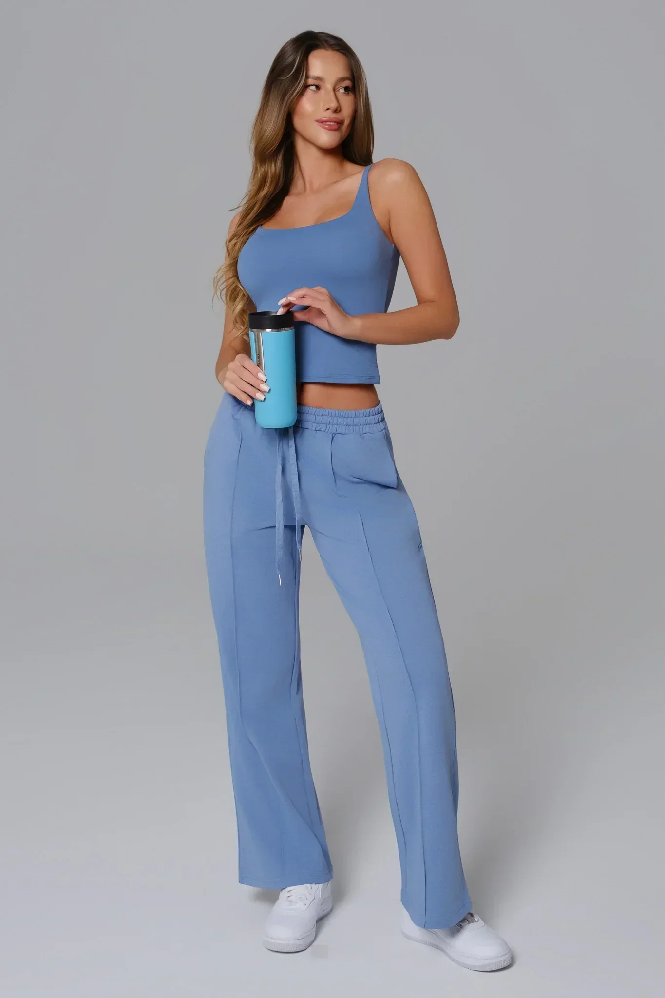 Ellie Sleeveless Set - Parisian Blue - Image 4
