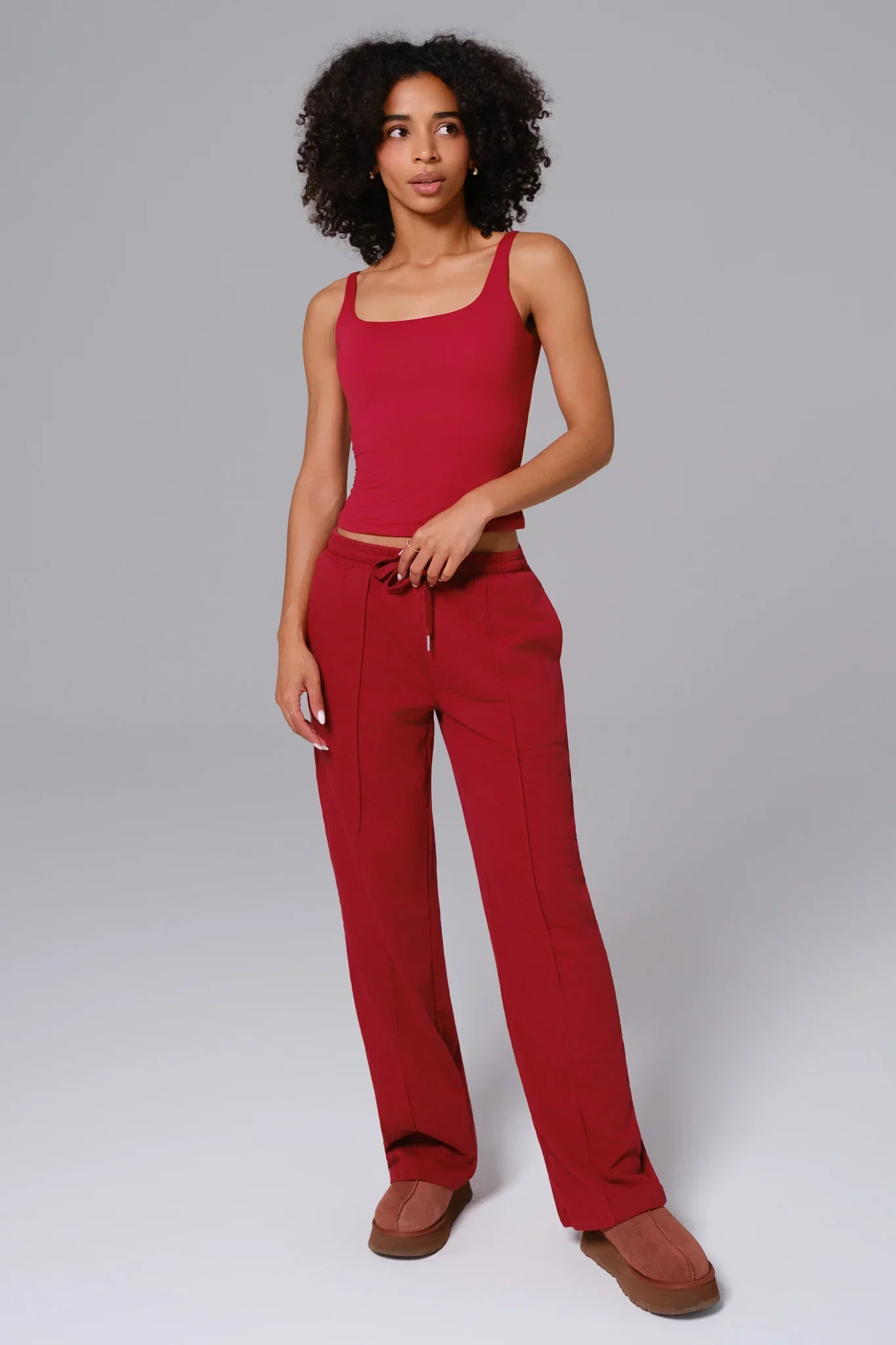 Ellie Sleeveless Top - Maroon (FINAL SALE) - Image 3