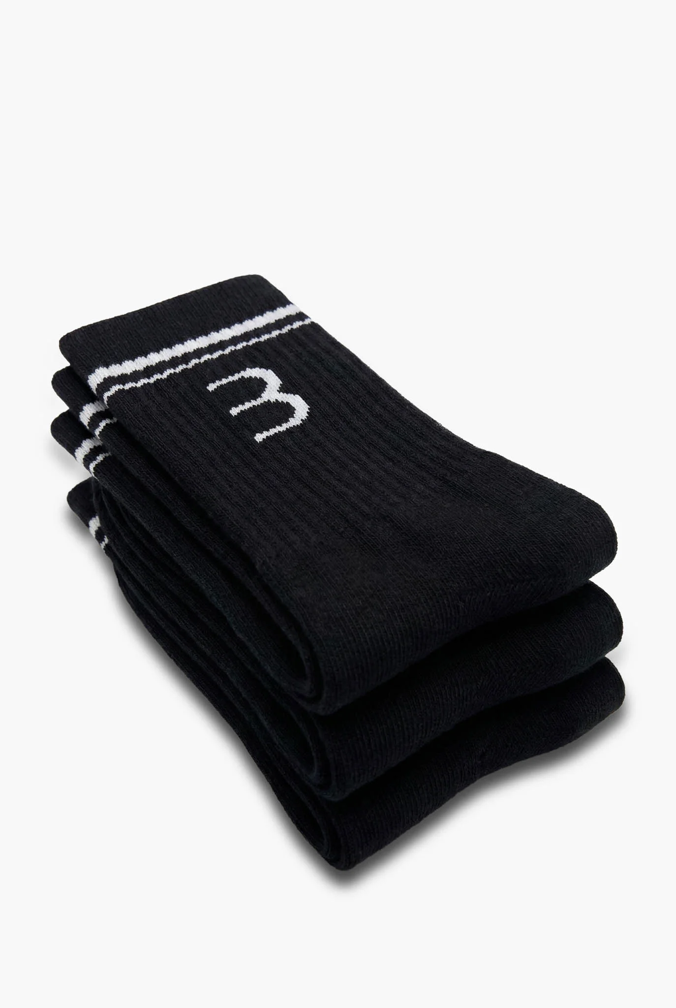 Essential Socks 3-Pack - Black - Image 3