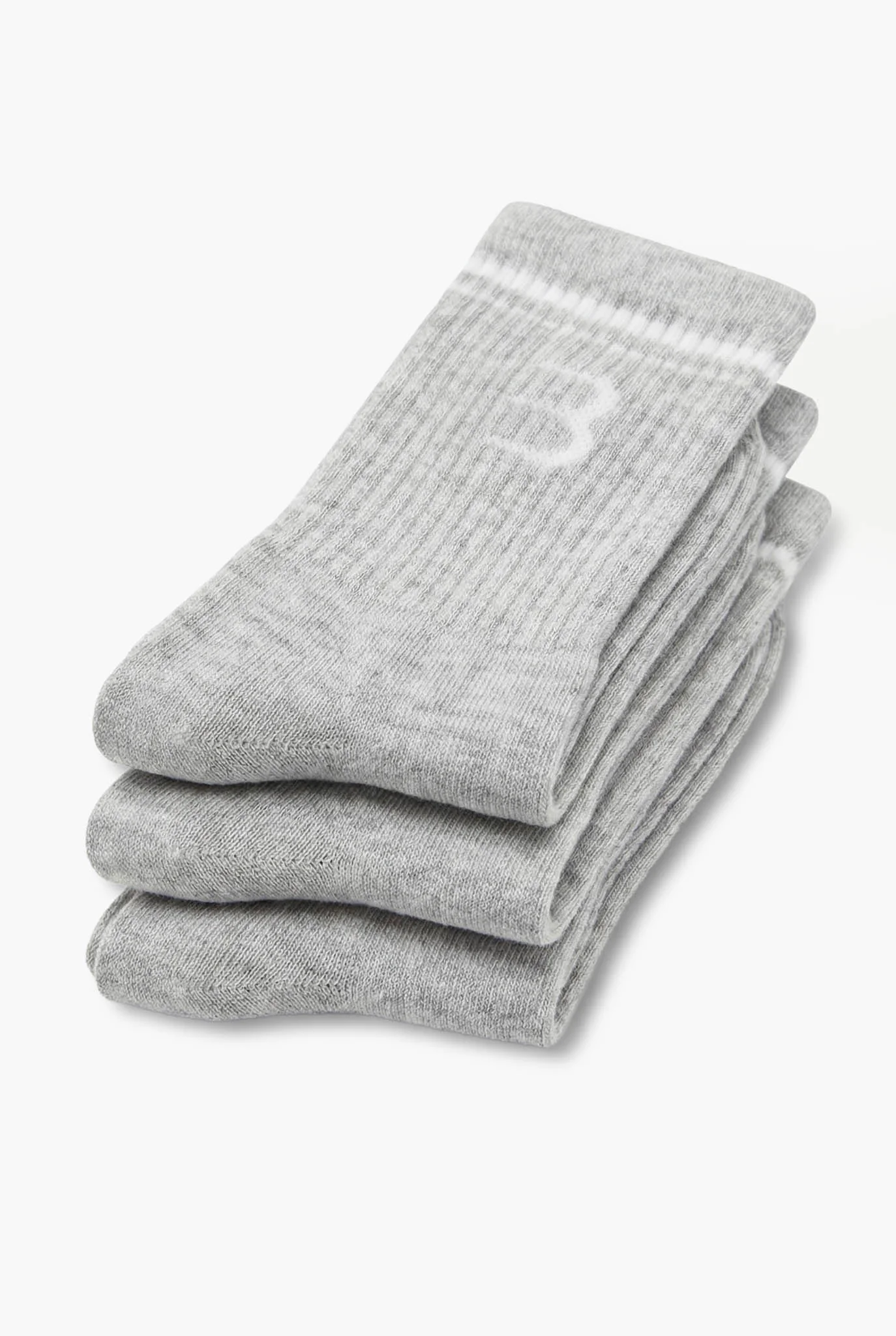 Essential Socks 3-Pack - Heather Gray - Image 3