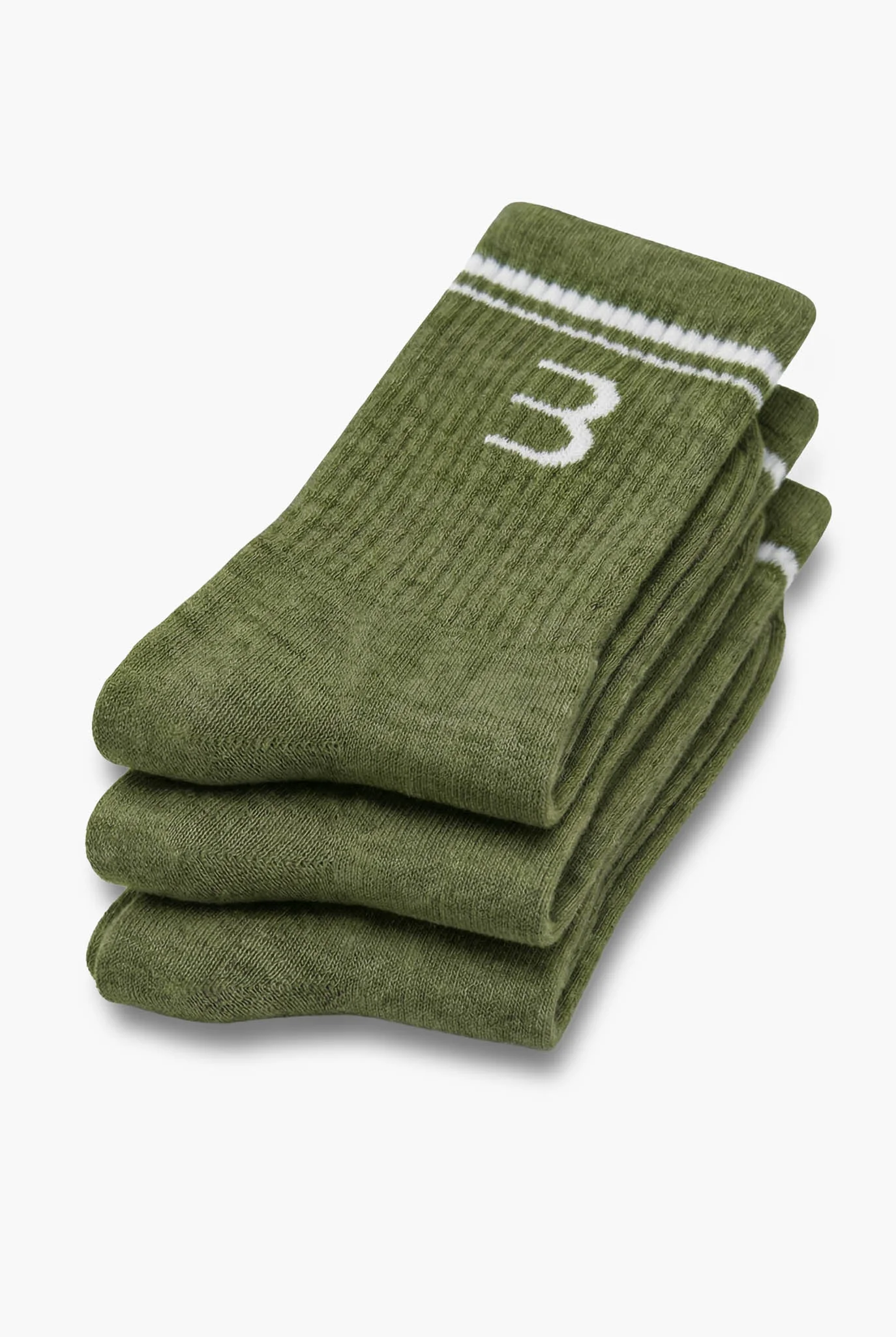 Essential Socks 3-Pack - Moss - Image 3