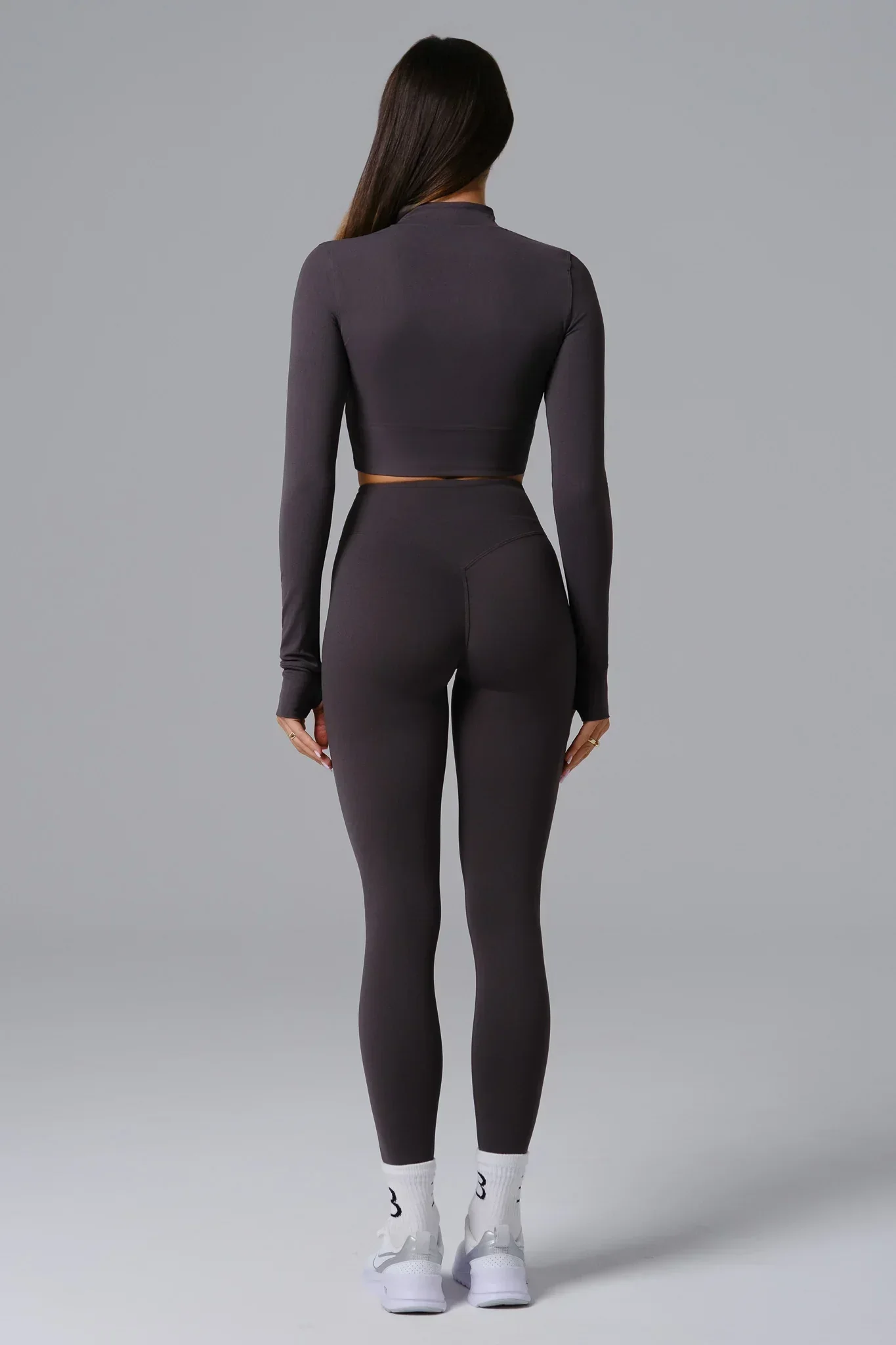 Flex Crop Jacket - Charcoal - Image 4