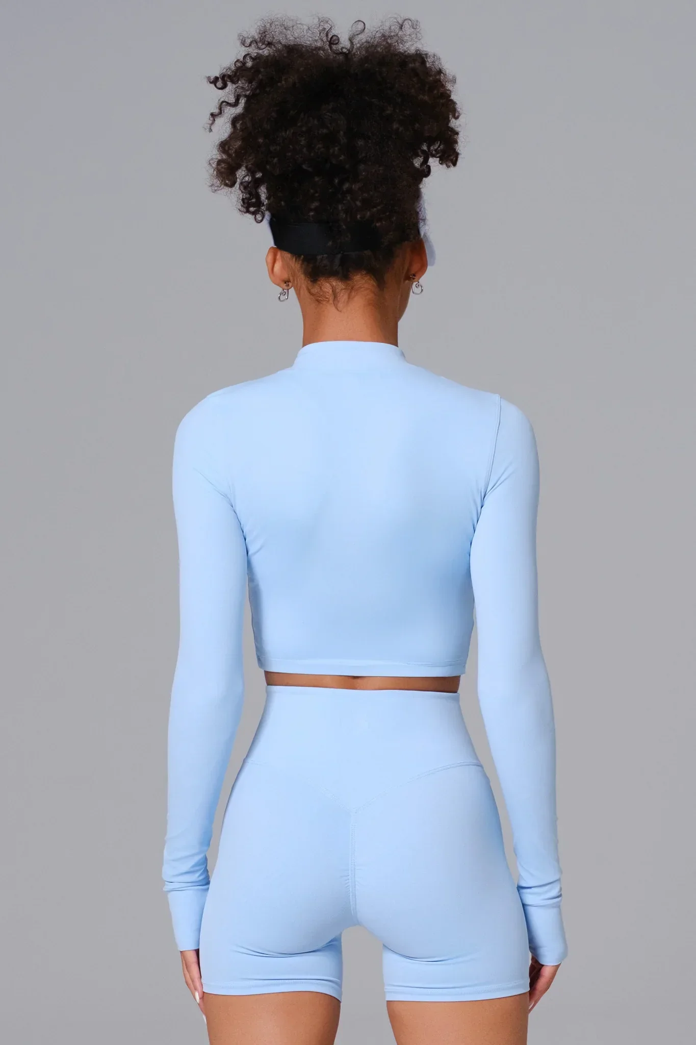Flex Crop Jacket - Ice Blue - Image 2