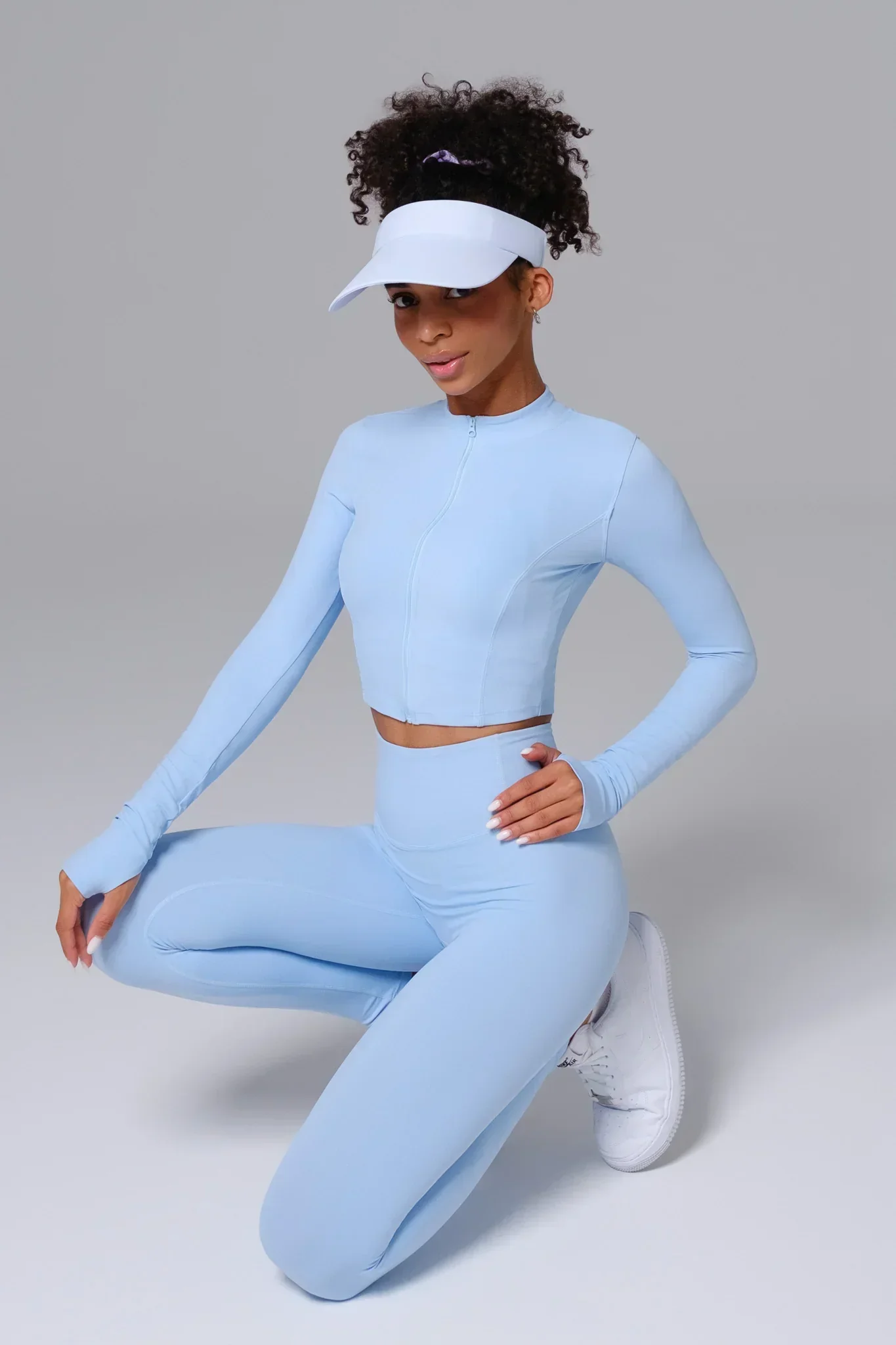 Flex Crop Jacket - Ice Blue - Image 5