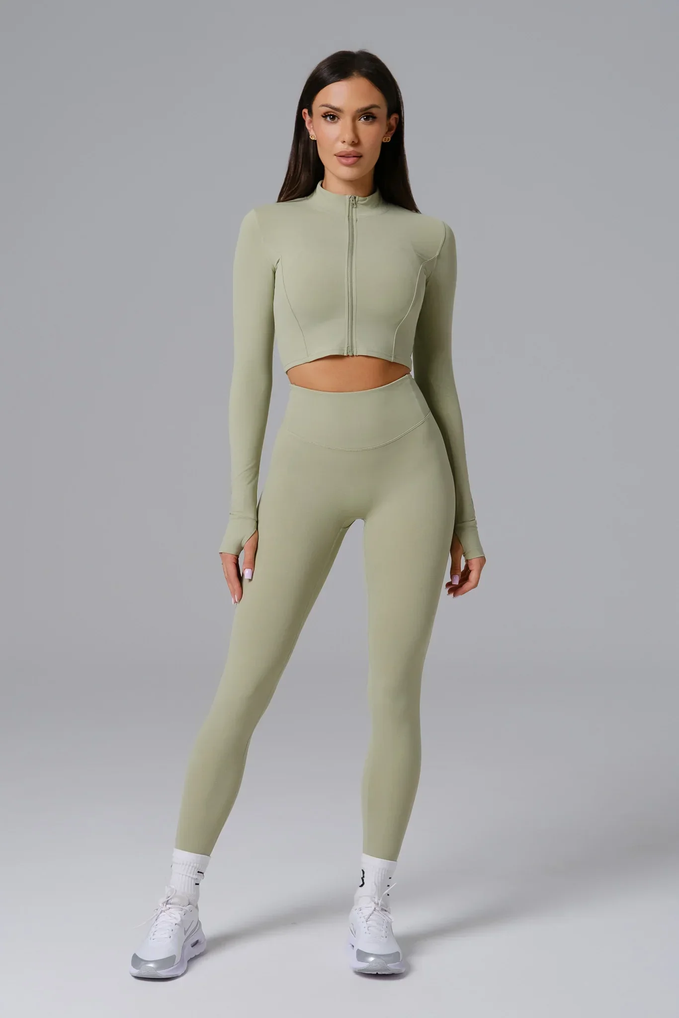 Flex Crop Jacket - Pistachio - Image 6