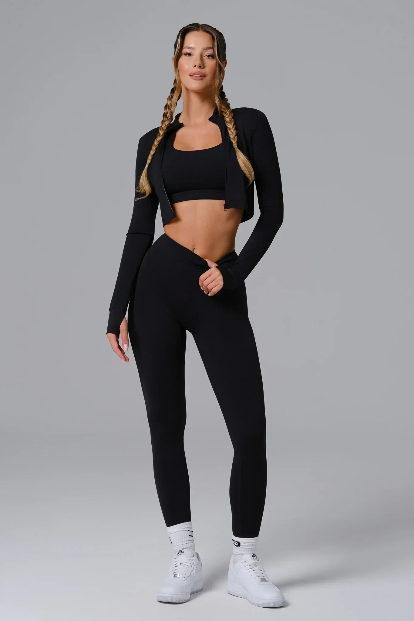 Flex Crop Jacket - Black - Image 5