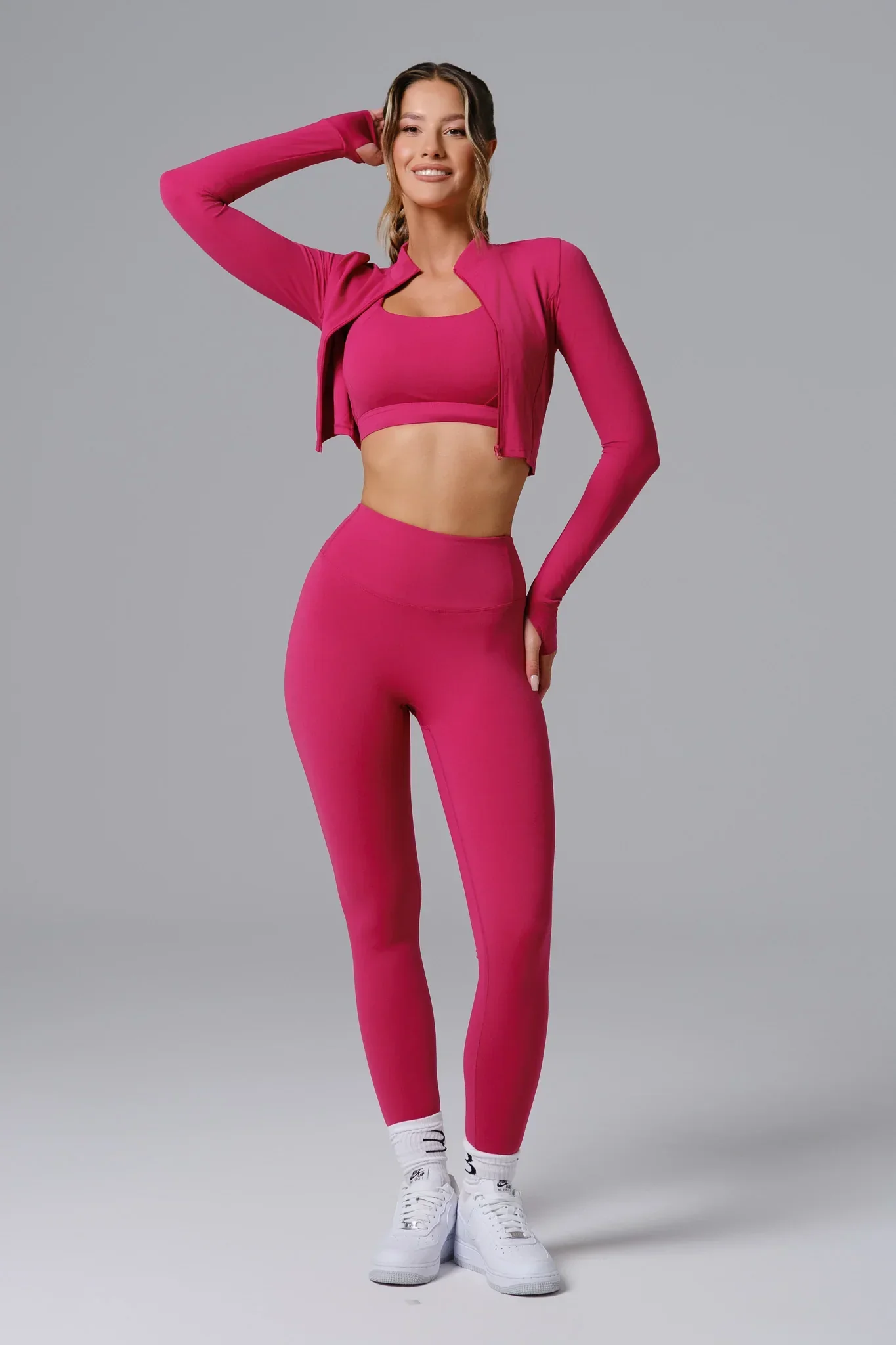 Flex Leggings - Cranberry (FINAL SALE) - Image 5