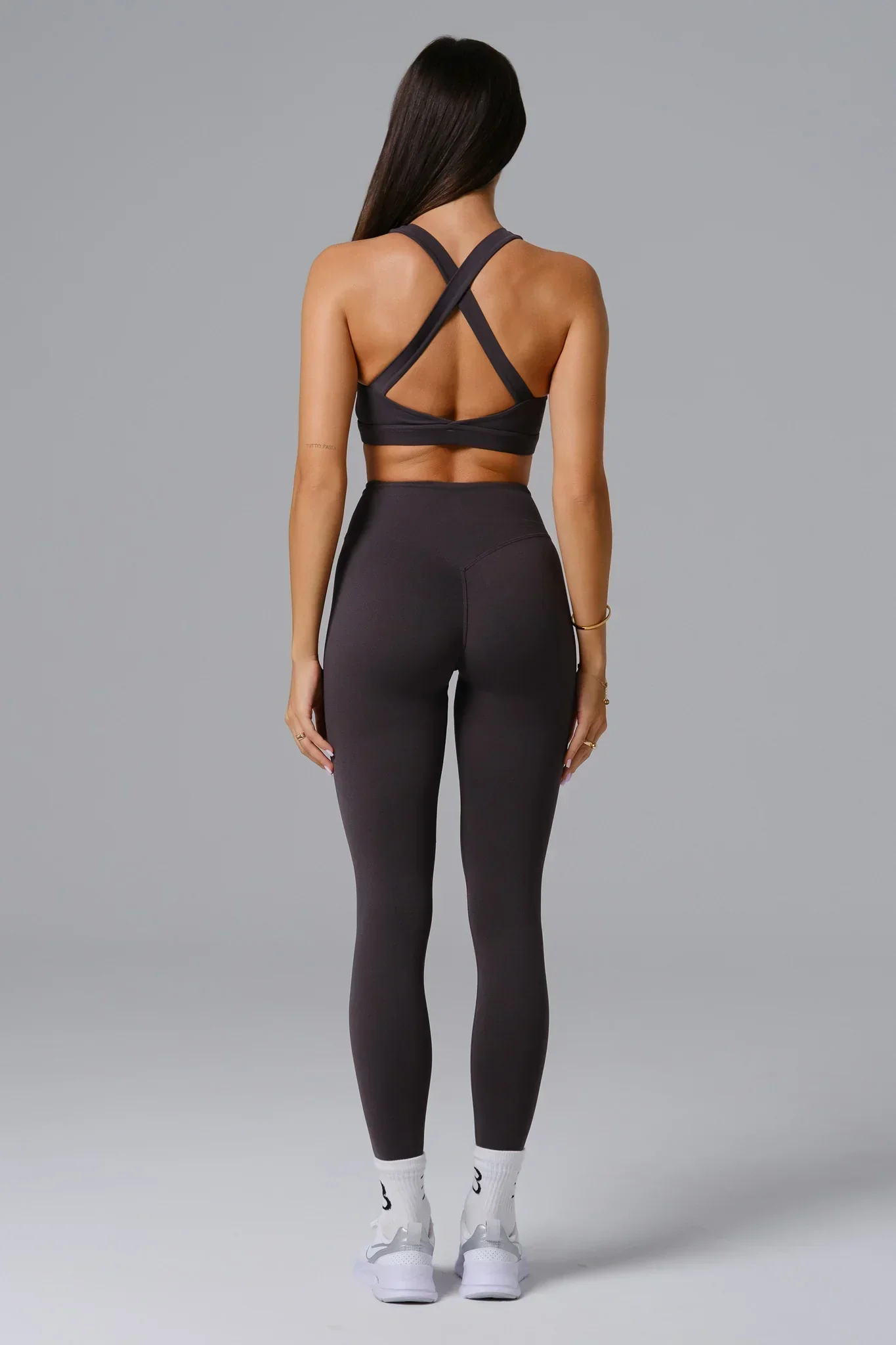 Flex Leggings - Charcoal - Image 4