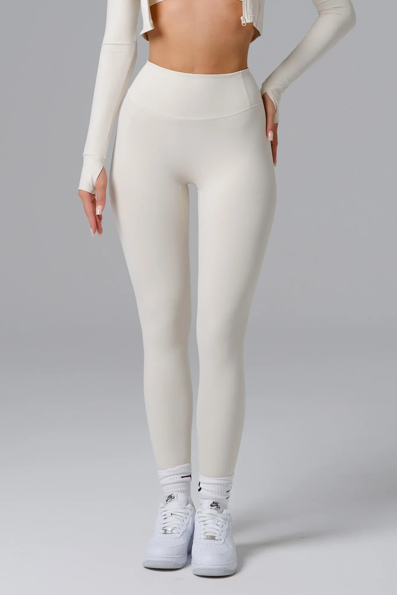 Flex Leggings Set - Soft Ivory - Image 3