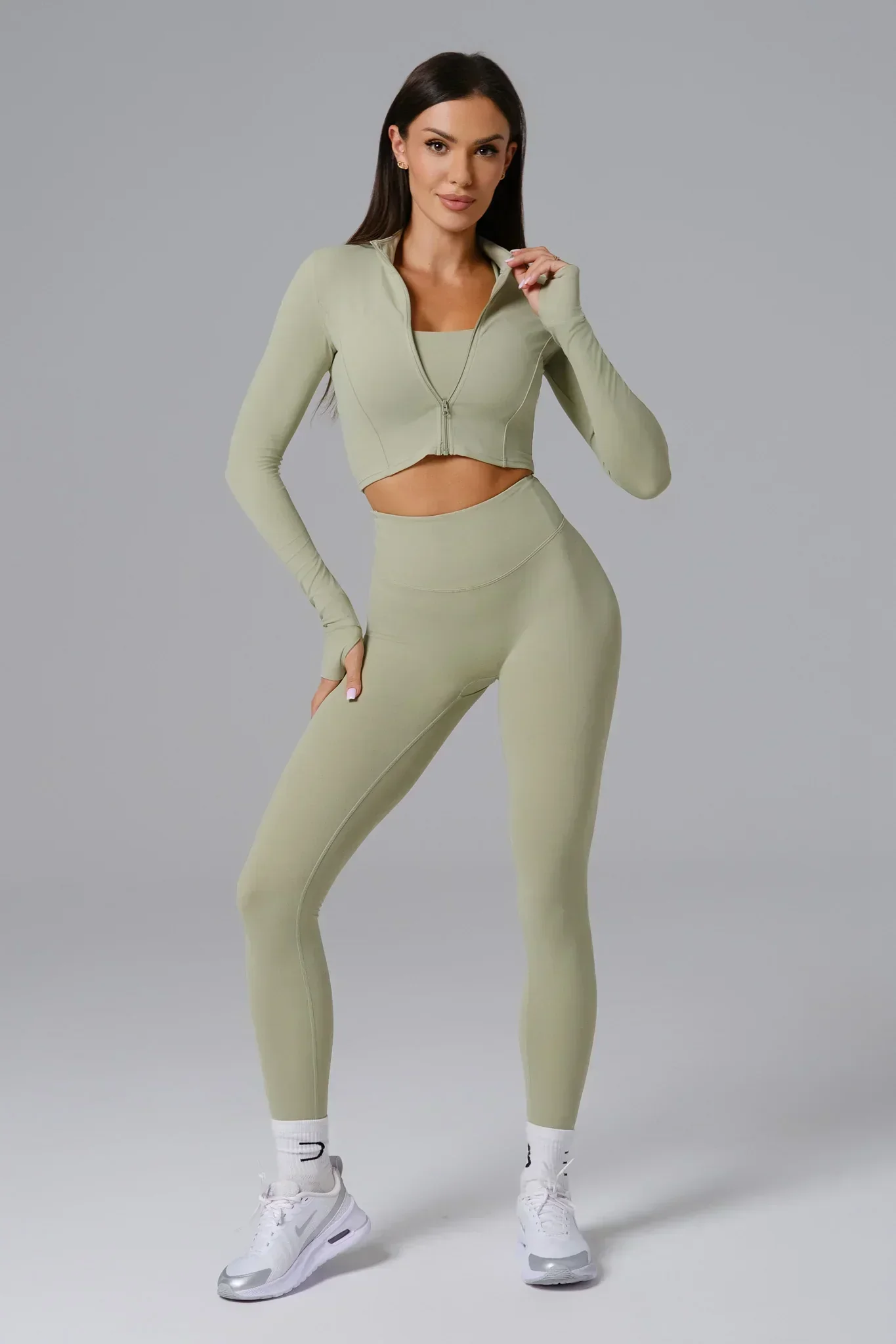 Flex Crop Jacket - Pistachio - Image 3