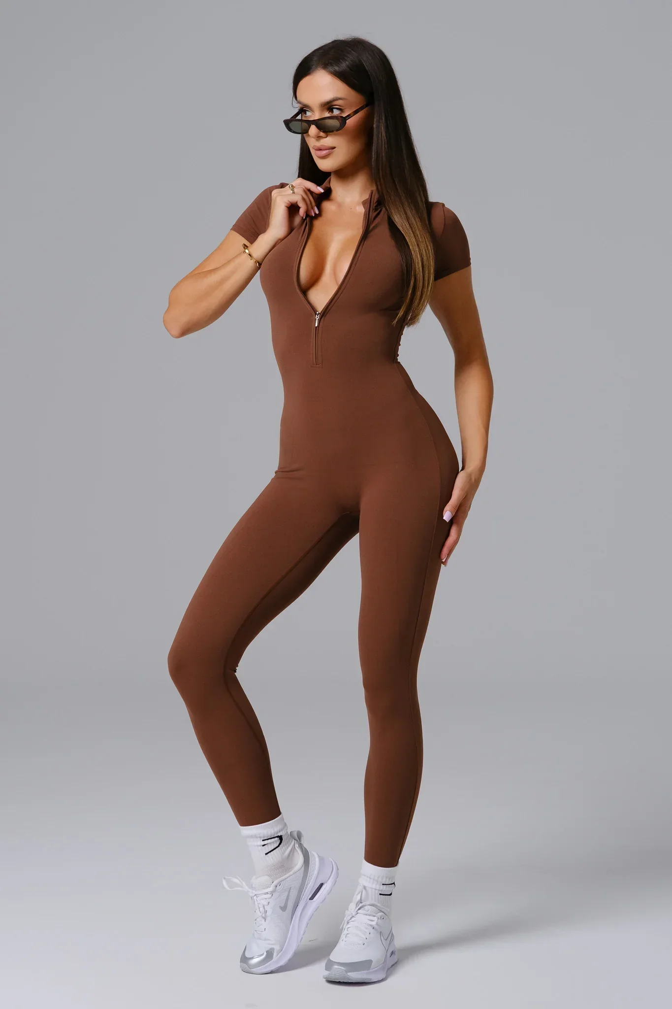 Hailey Jumpsuit - Cocoa - Image 5