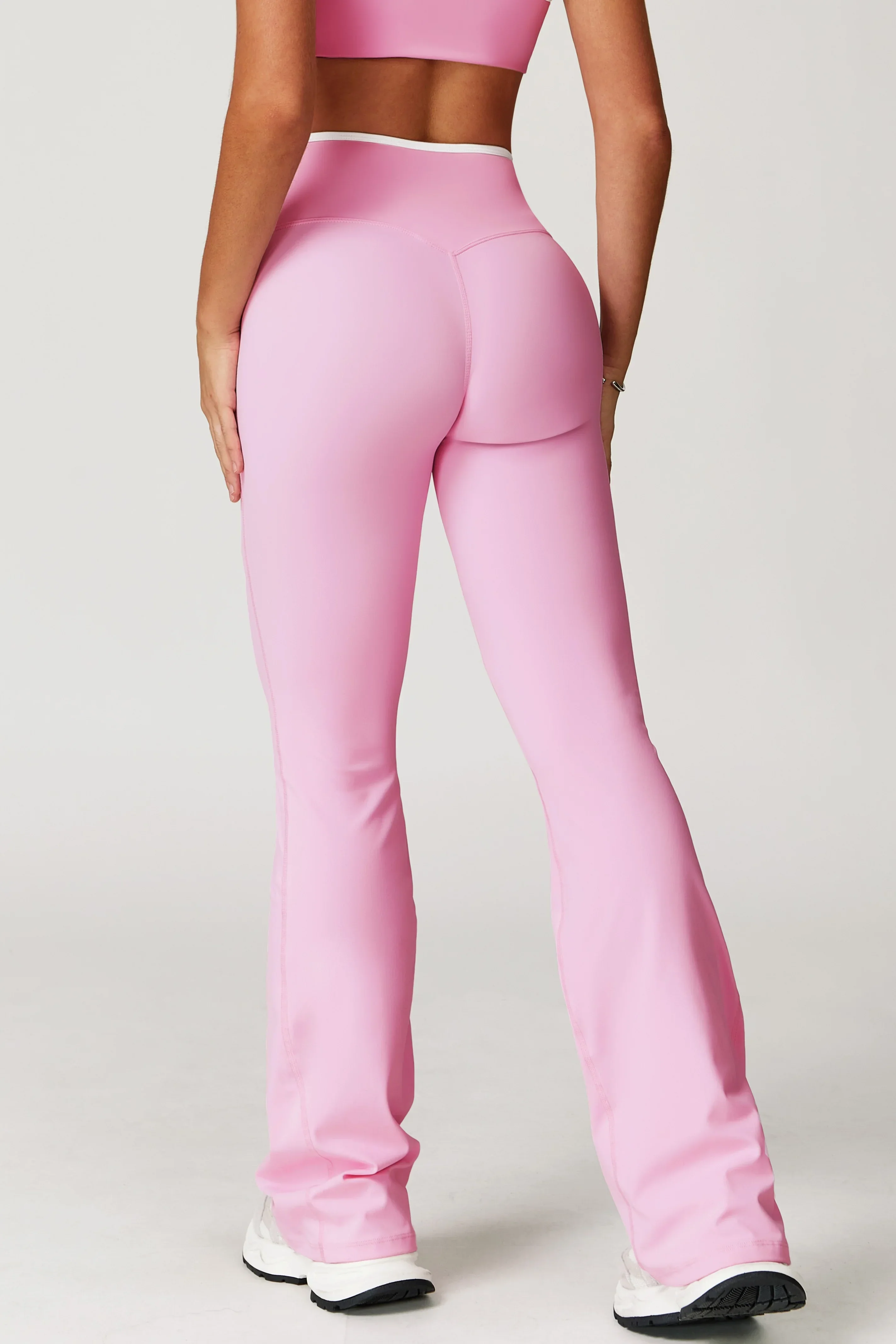 Isabelle Flare Leggings - Pink (FINAL SALE) - Image 2
