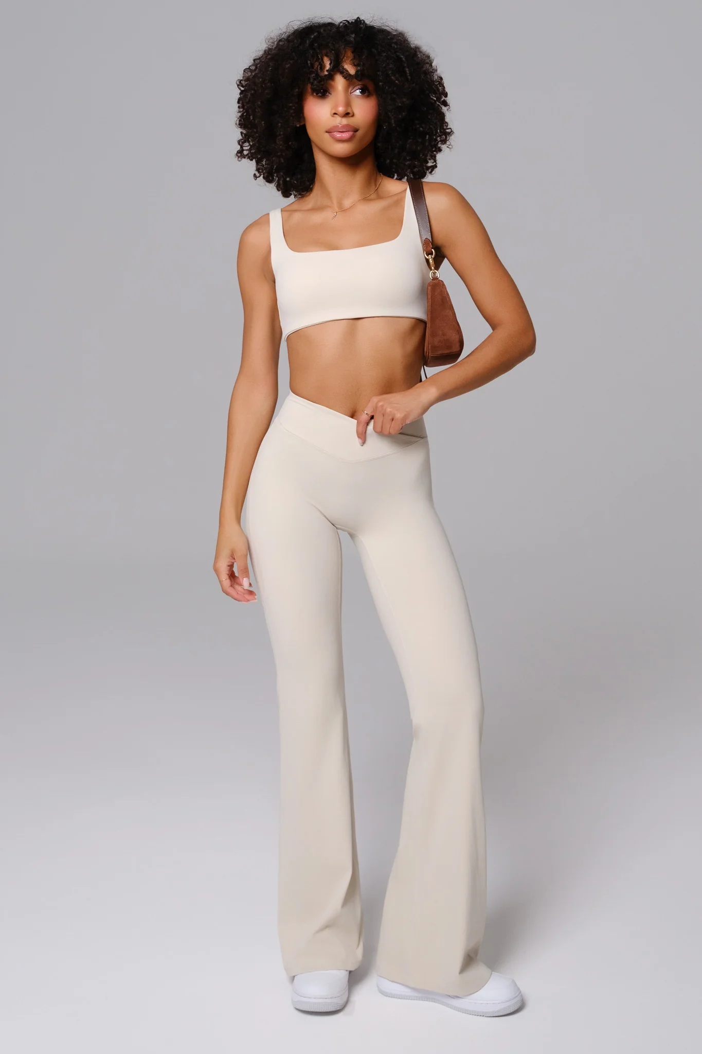 Maeve Flare Leggings - Ivory (FINAL SALE) - Image 3