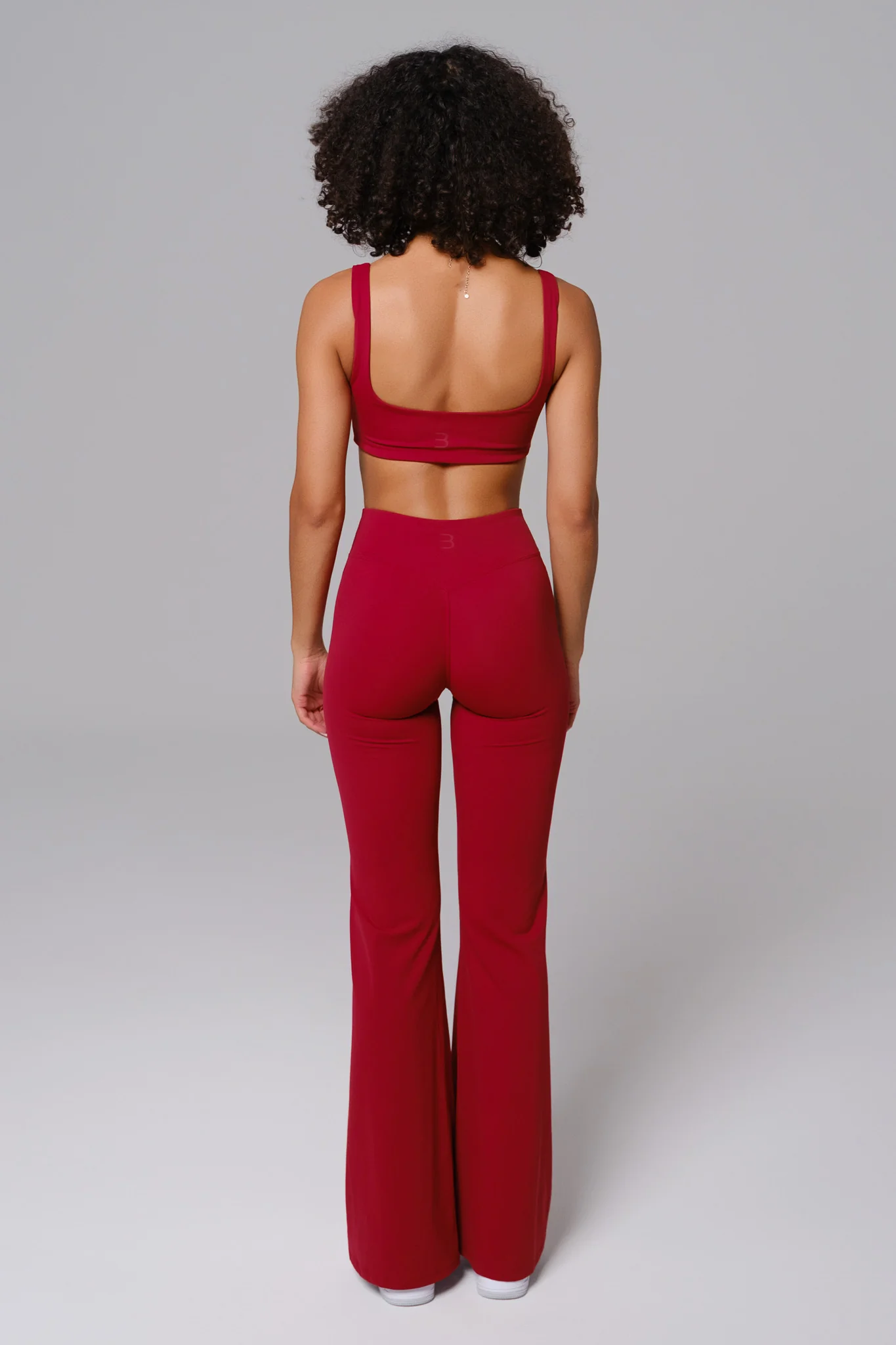 Maeve Flare Leggings - Maroon (FINAL SALE) - Image 4
