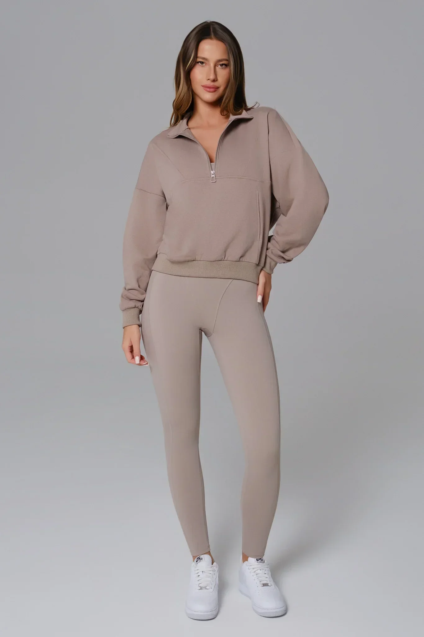 Marcella Jumpsuit - Greige - Image 6
