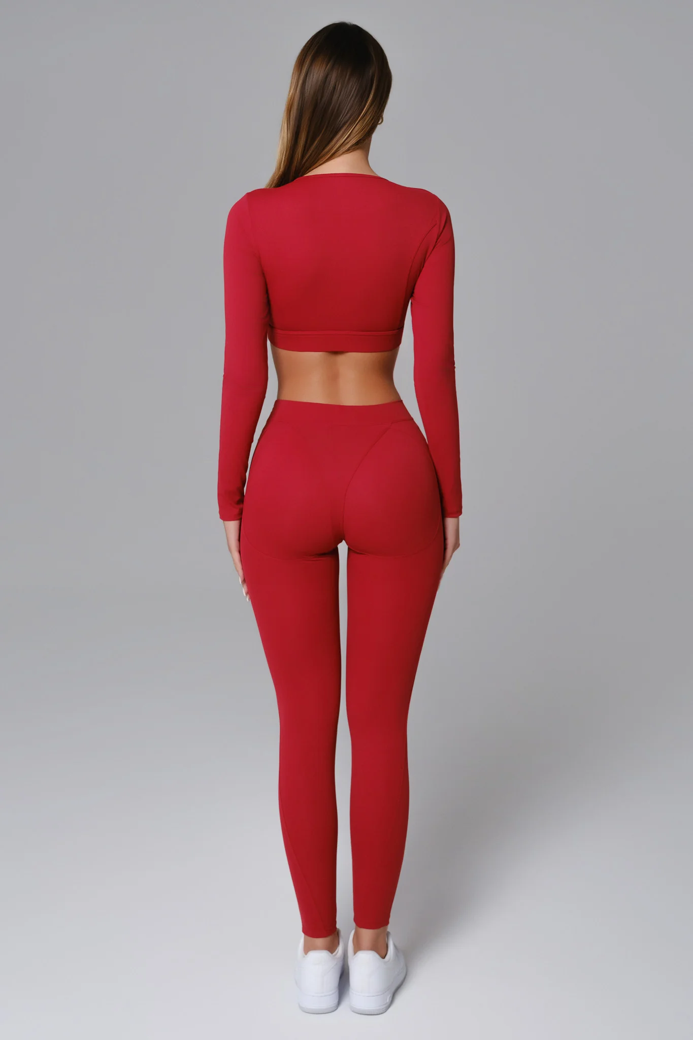 Marcella Long Sleeve Top - Ember Red (FINAL SALE) - Image 4