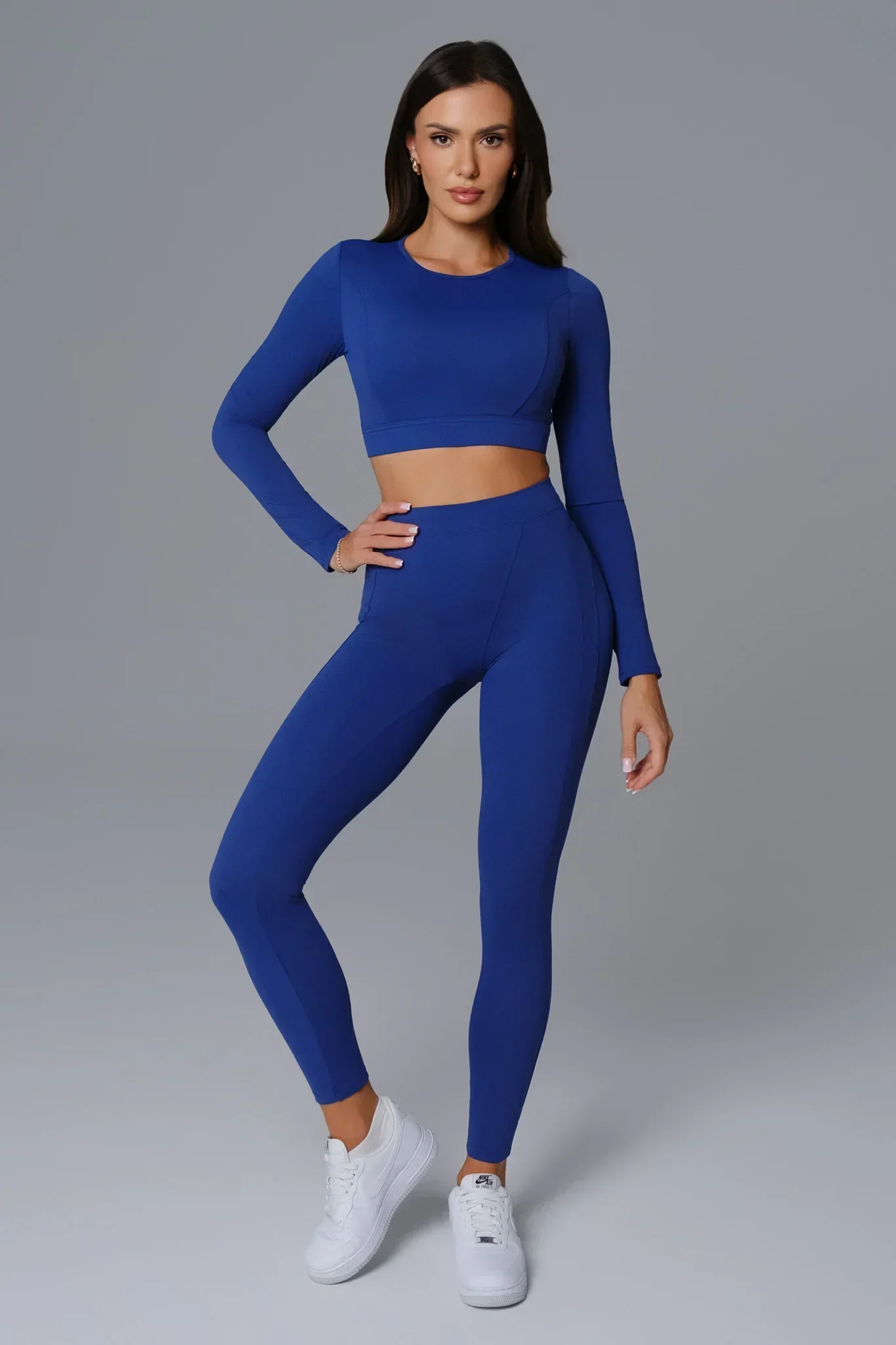 Marcella Long Sleeve Top - Sapphire Blue (FINAL SALE) - Image 3