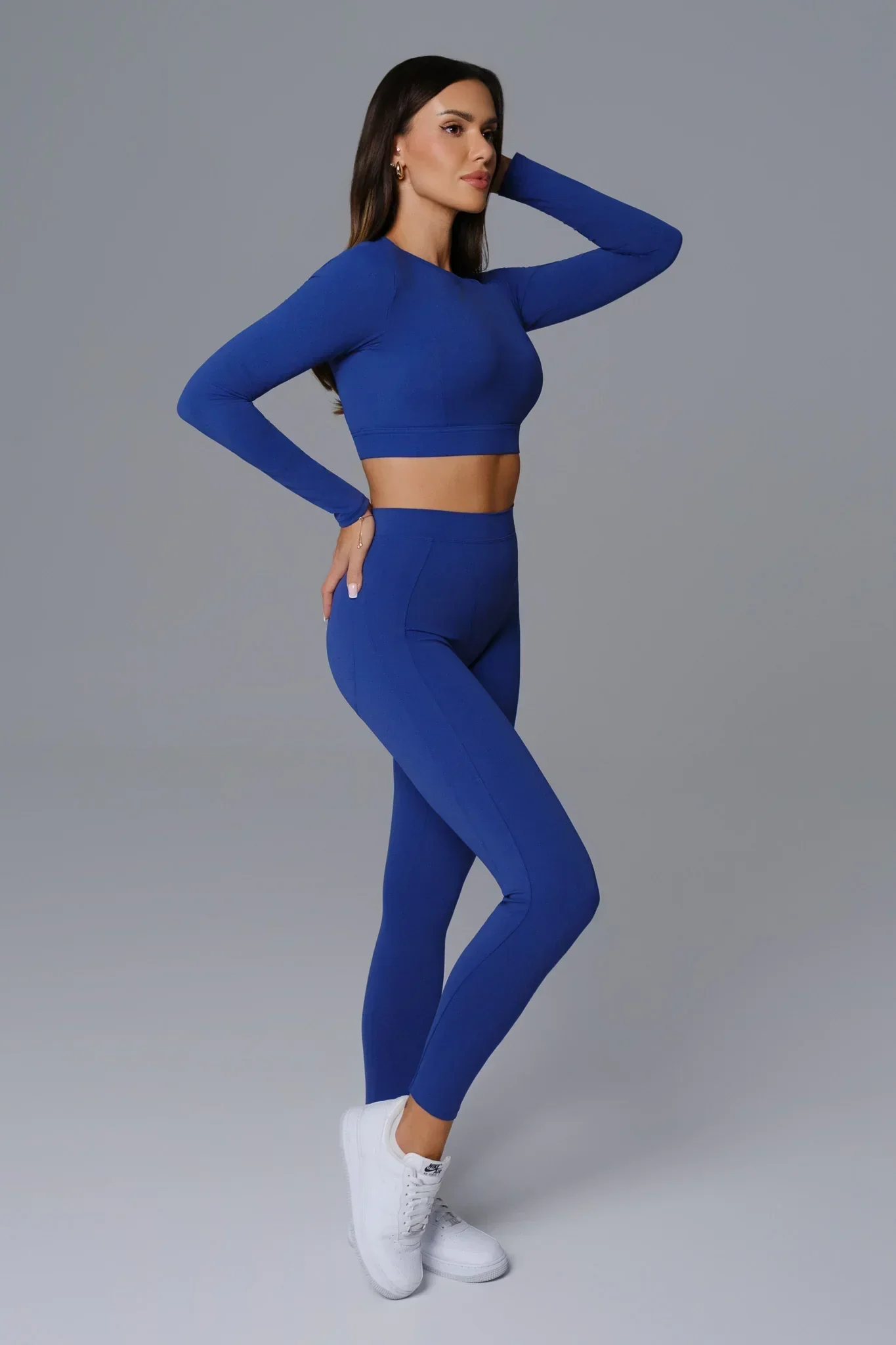 Marcella Long Sleeve Top - Sapphire Blue (FINAL SALE) - Image 4