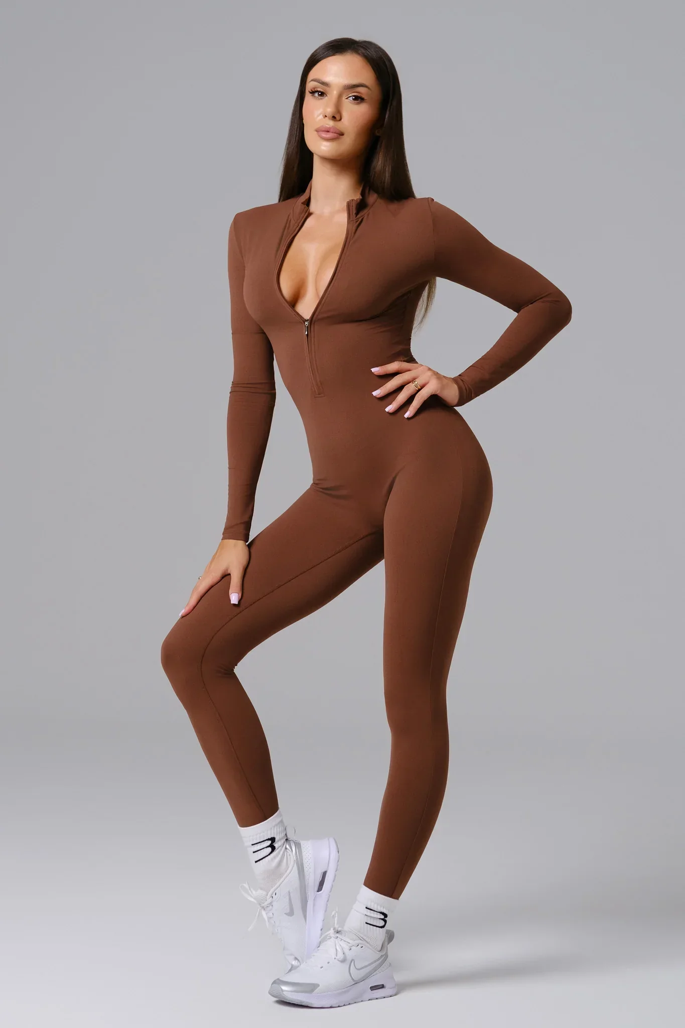 Mia Jumpsuit - Cocoa - Image 3
