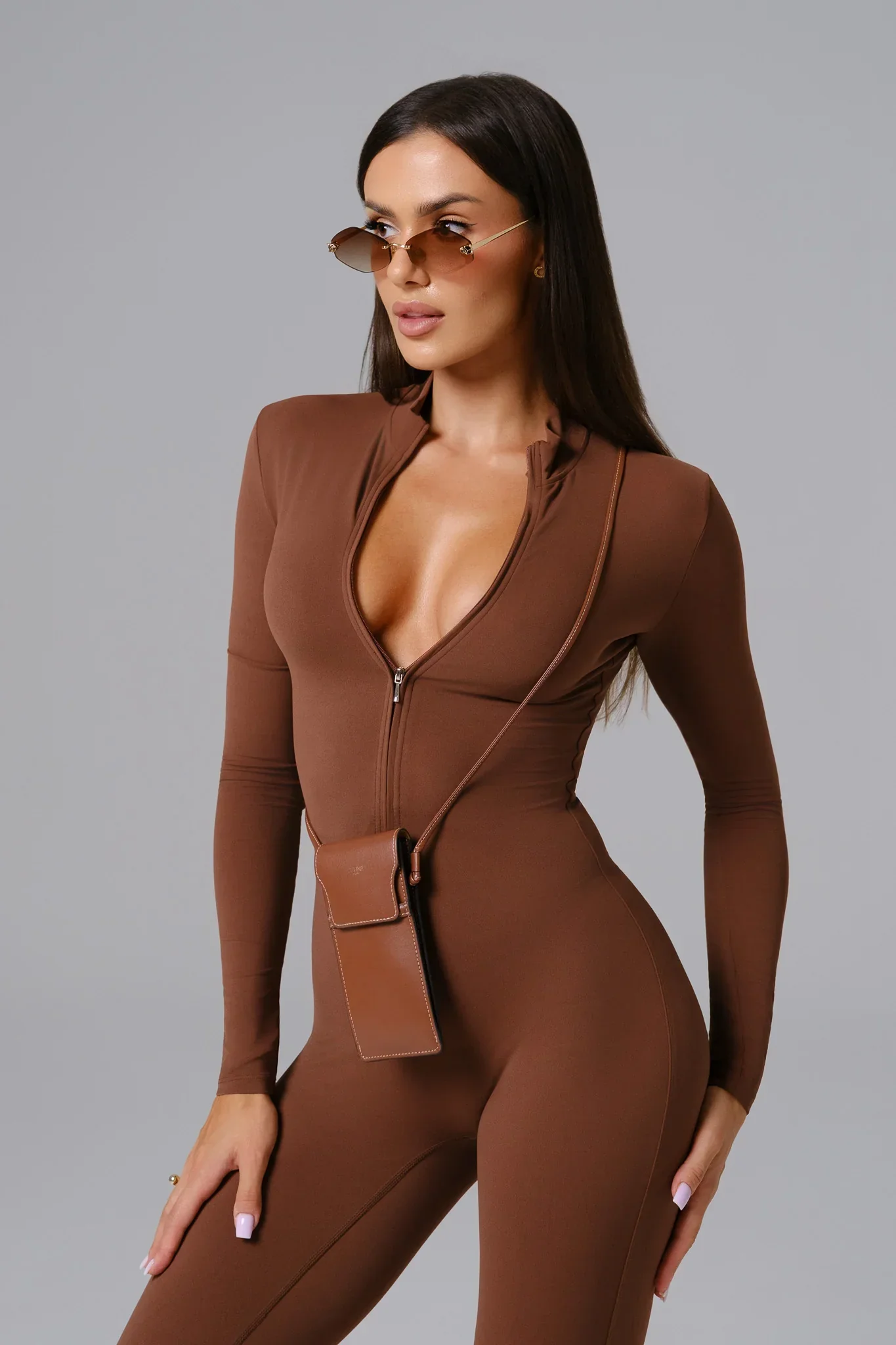 Mia Jumpsuit - Cocoa - Image 5