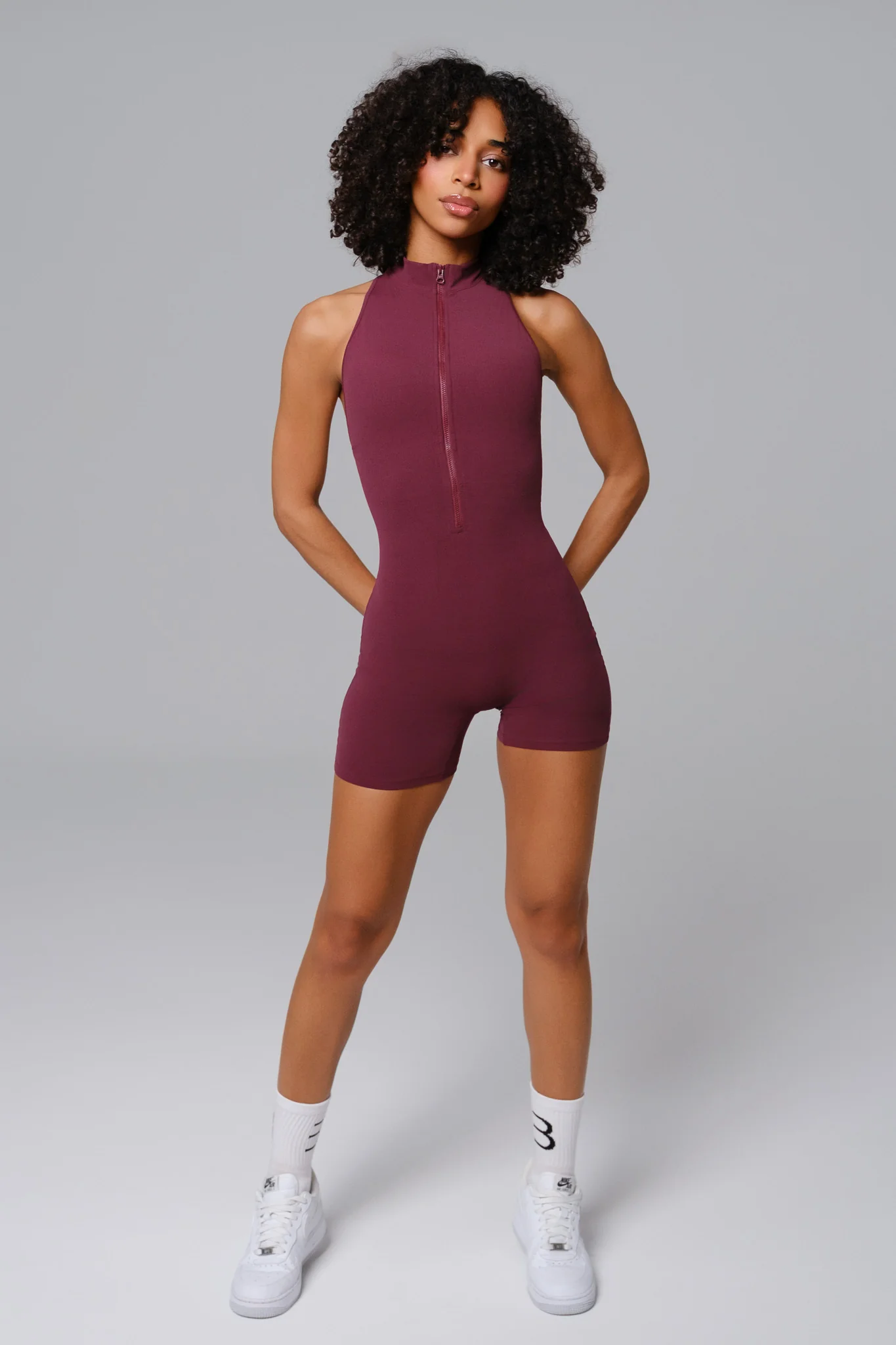 Milana Jumpsuit - Burgundy - Image 3