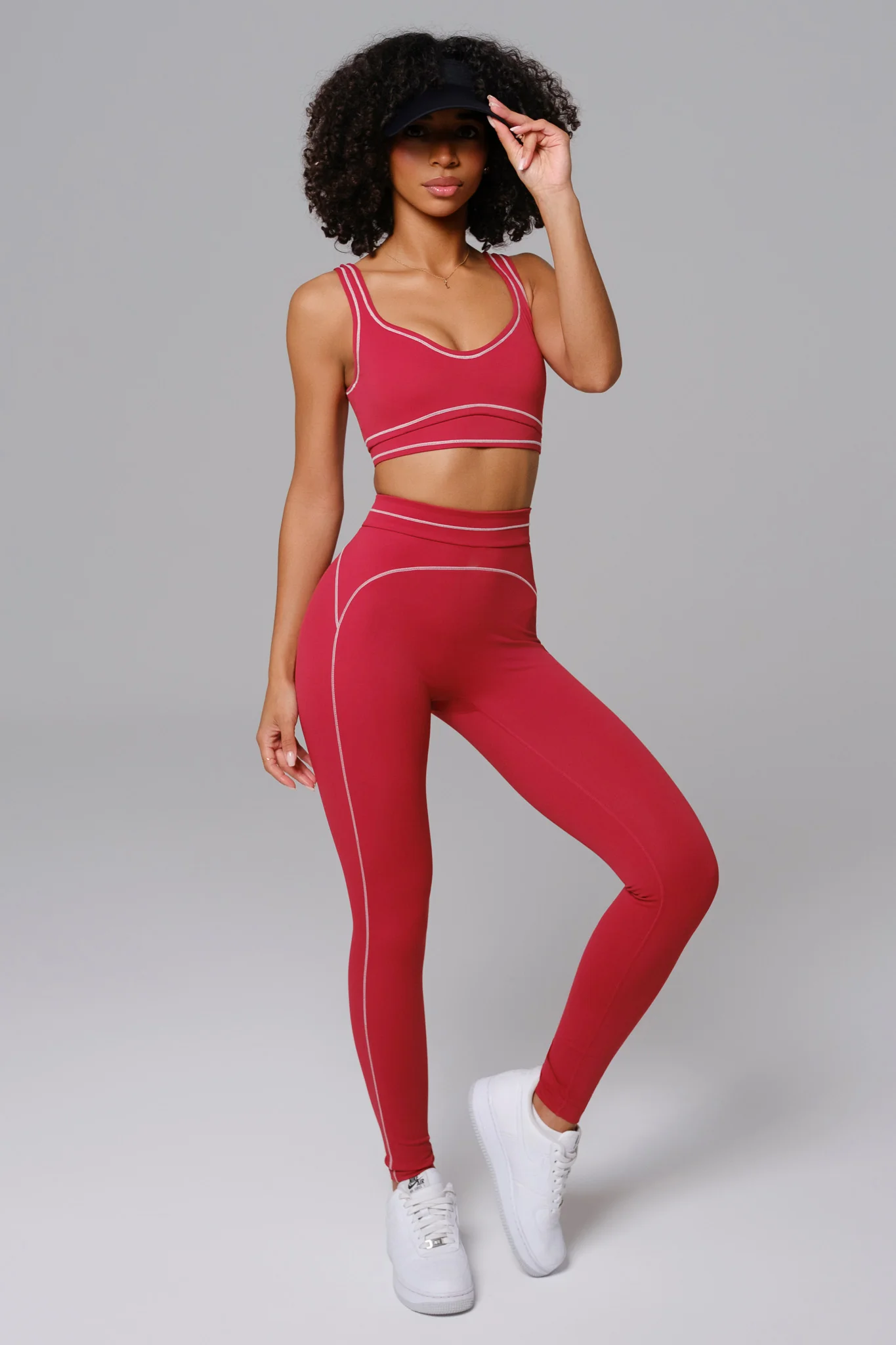 Nadine Leggings - Cherry Red - Image 3