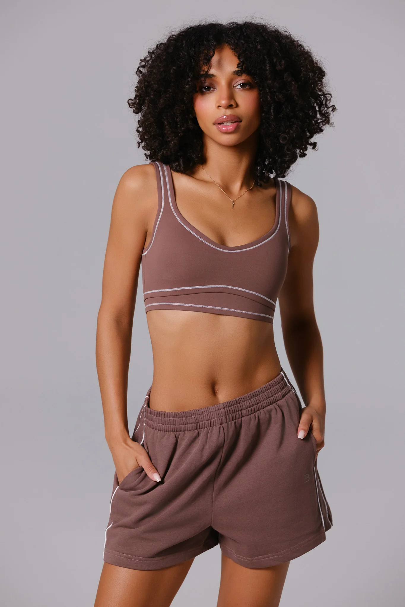 Nadine Sports Bra - Soft Chestnut - Image 4