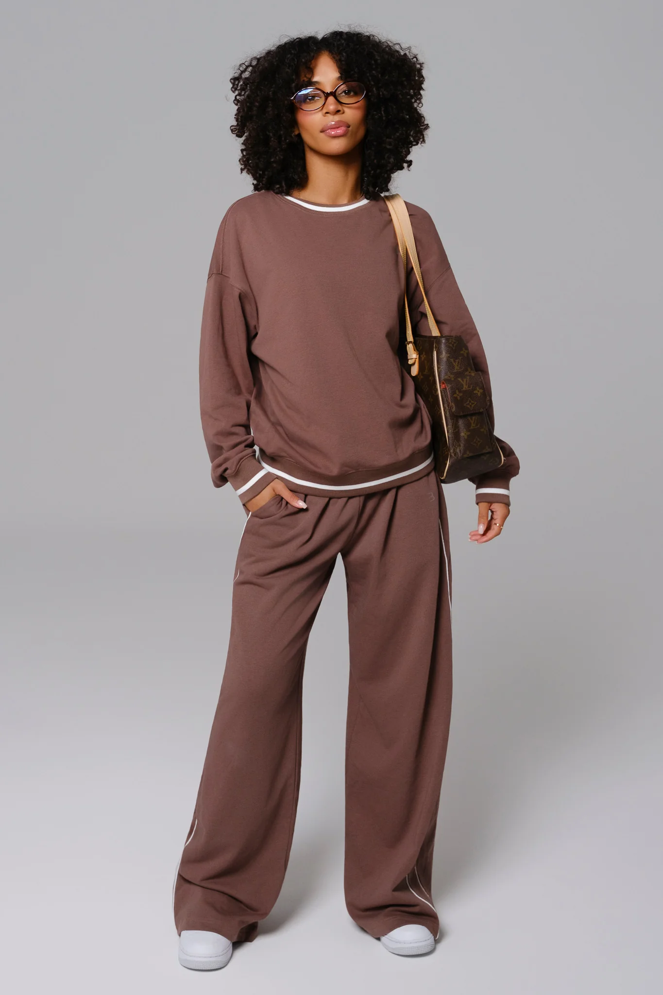 Nadine Sweatpants - Soft Chestnut - Image 4