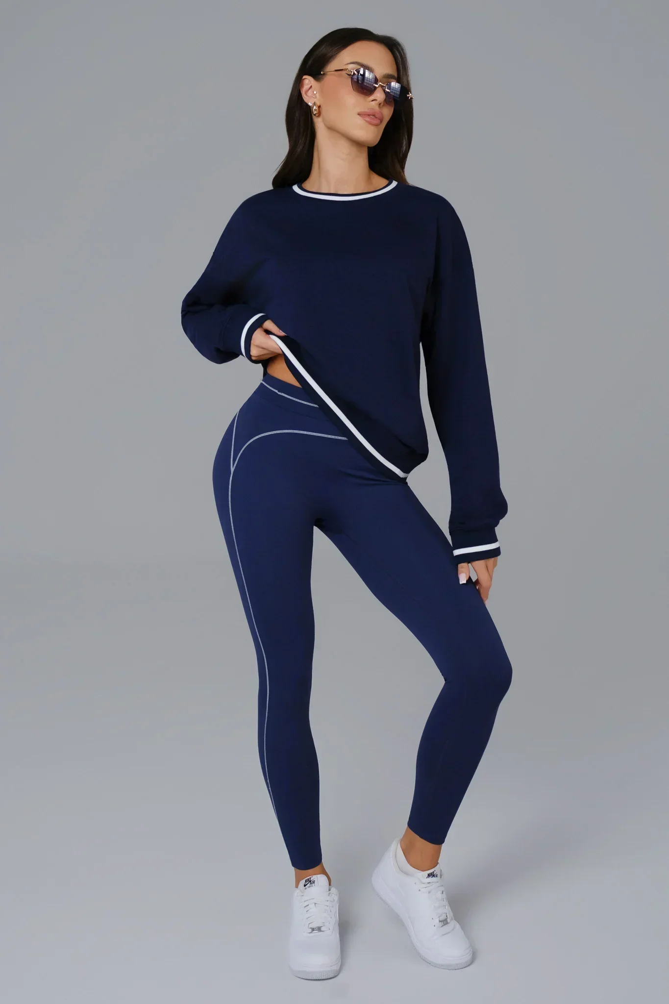 Nadine Sweatshirt - Azure Blue (FINAL SALE) - Image 3