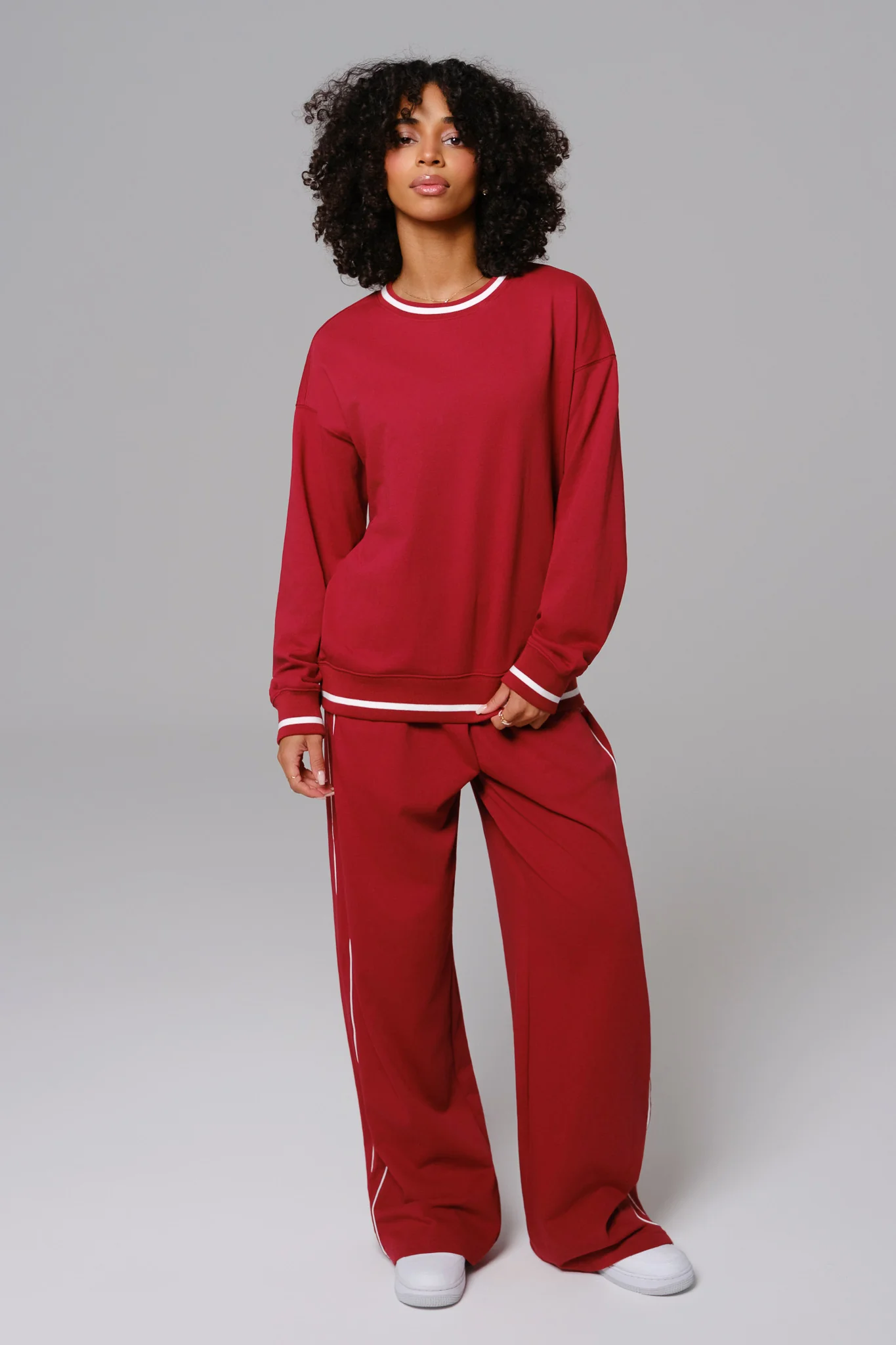 Nadine Sweatshirt - Cherry Red (FINAL SALE) - Image 3