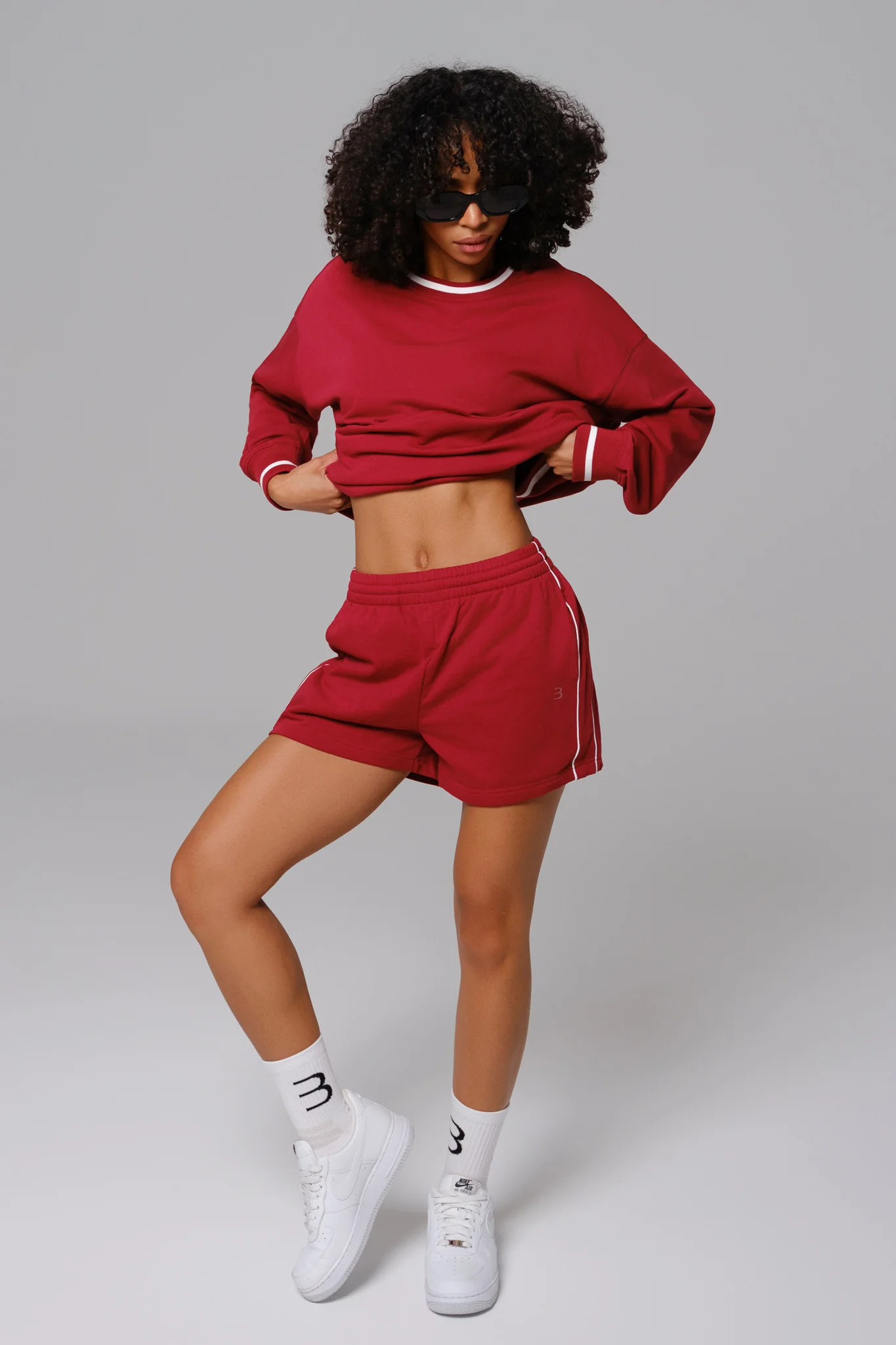 Nadine Sweatshirt - Cherry Red (FINAL SALE) - Image 4