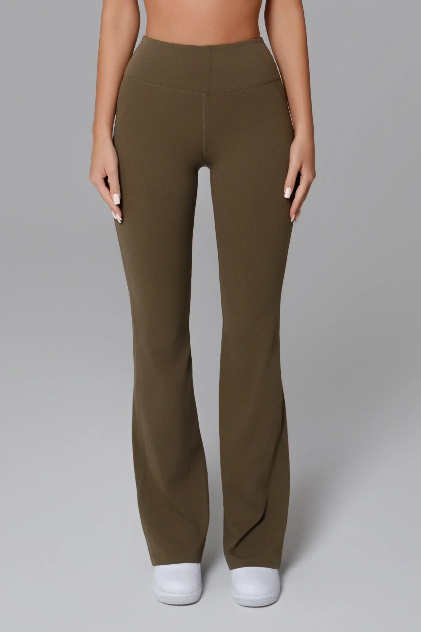 Nicole Flare Leggings - Sagewood (FINAL SALE) - Image 2