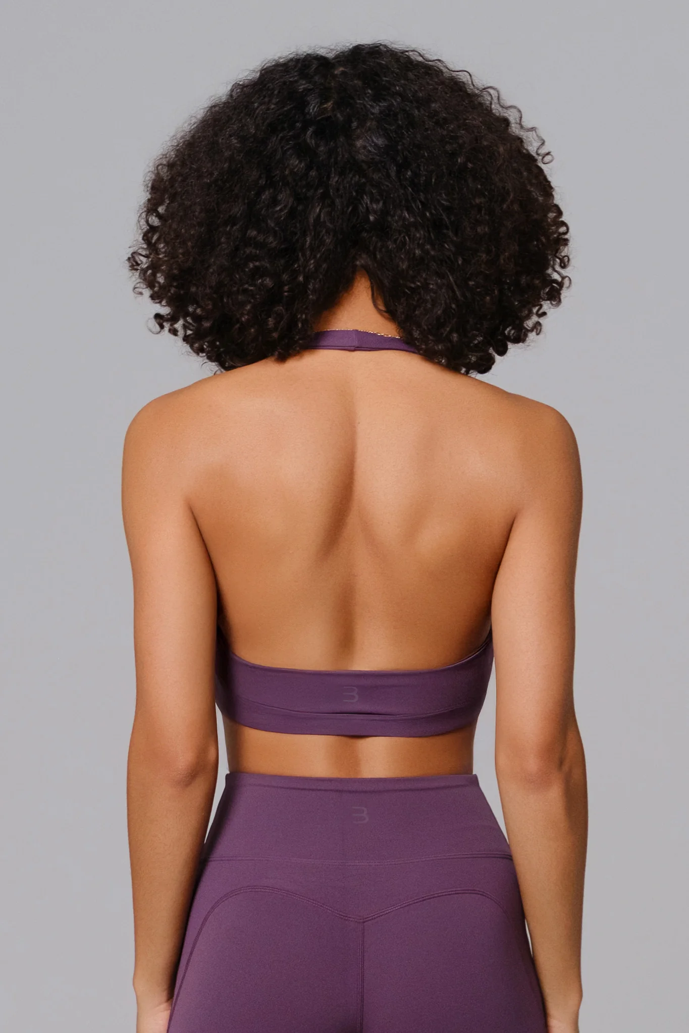 Nicole Halter Sports Bra - Aubergine (FINAL SALE) - Image 2